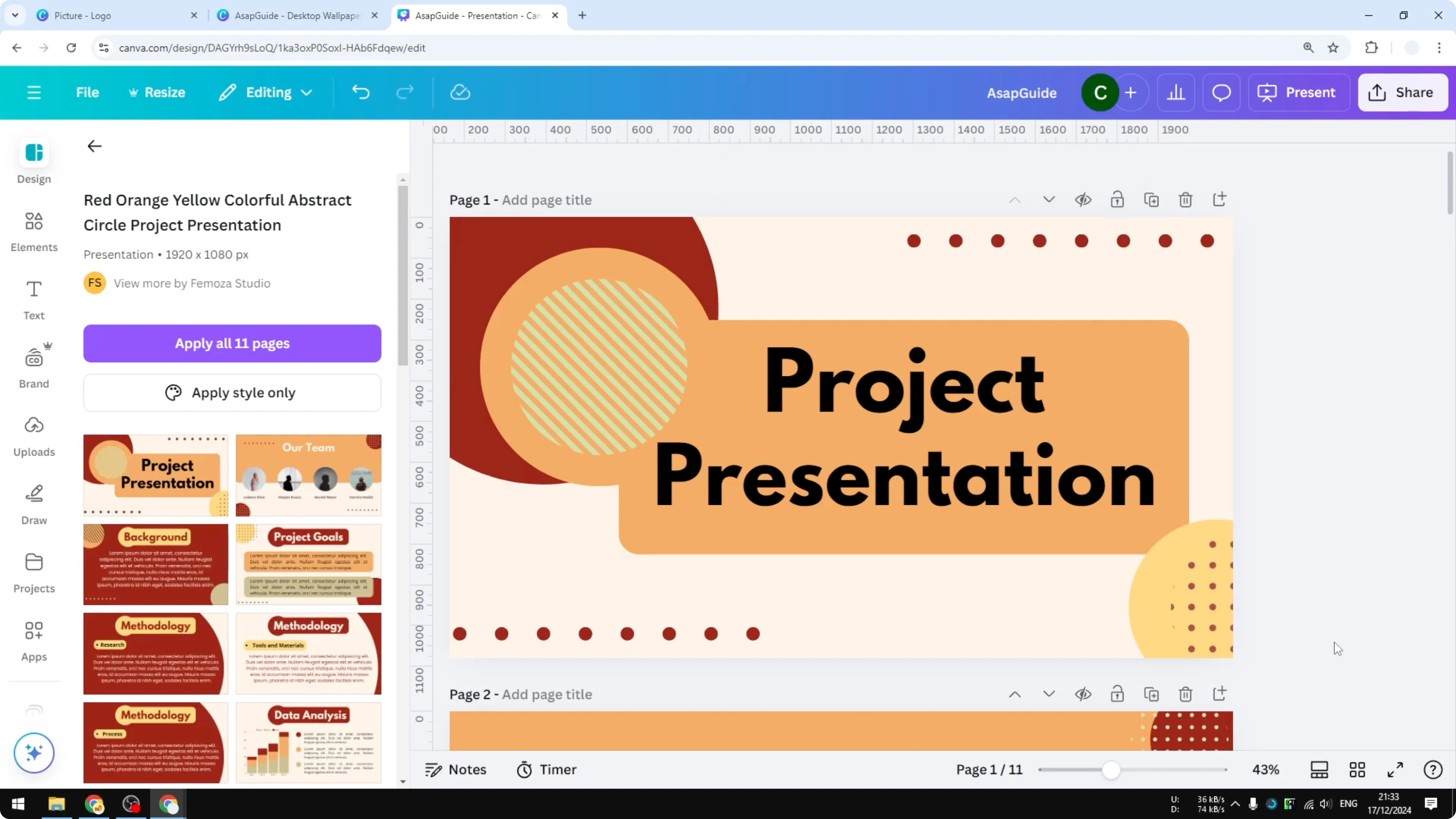 Screenshot from How to Rearrange Pages in Canva with Drag and Drop at 50s