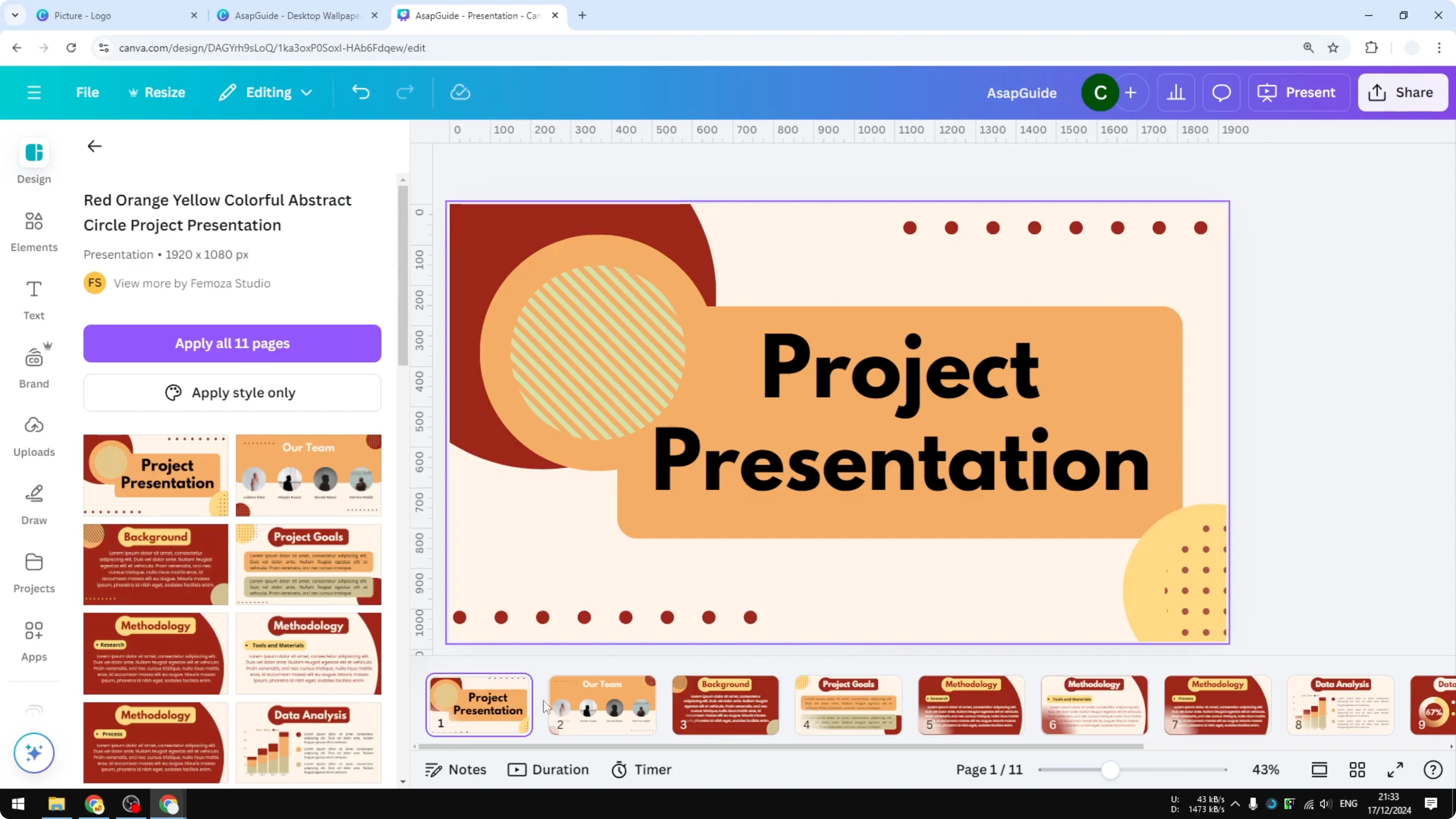 Screenshot from How to Rearrange Pages in Canva with Drag and Drop at 54s