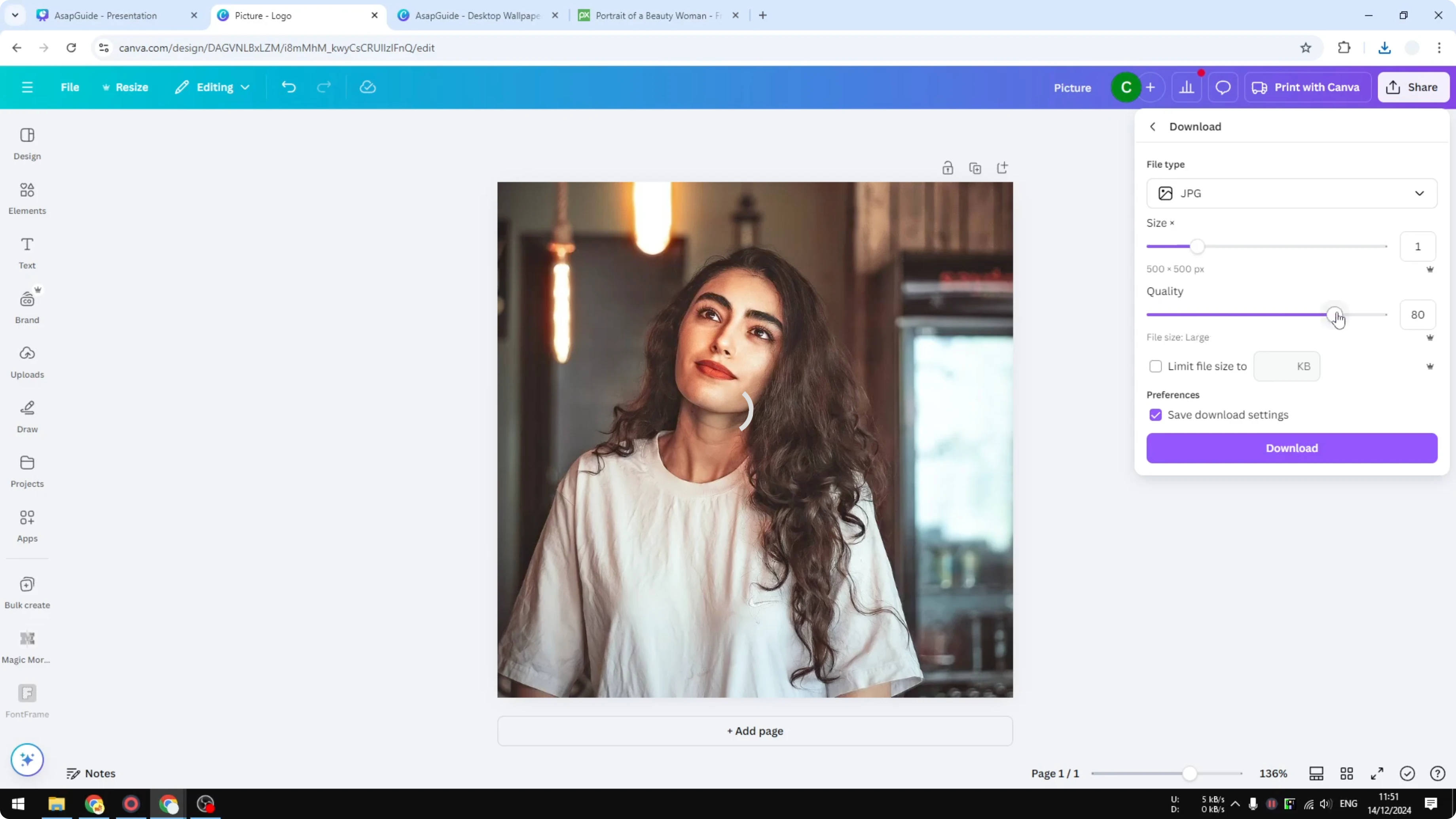 Screenshot from How to Reduce File Size in Canva at 116s
