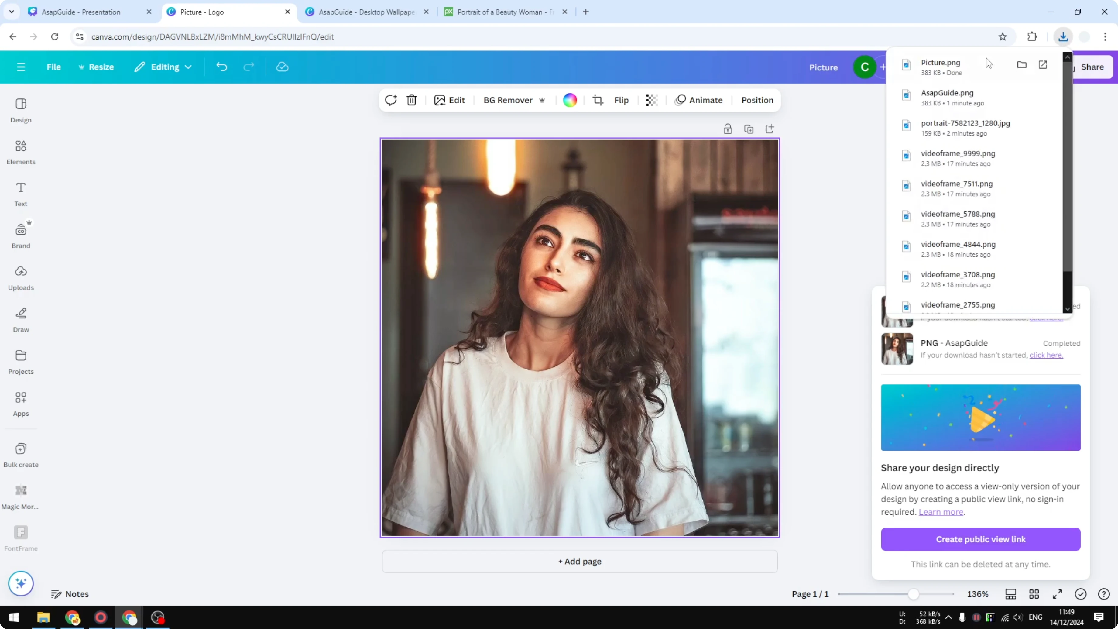 Screenshot from How to Reduce File Size in Canva at 34s