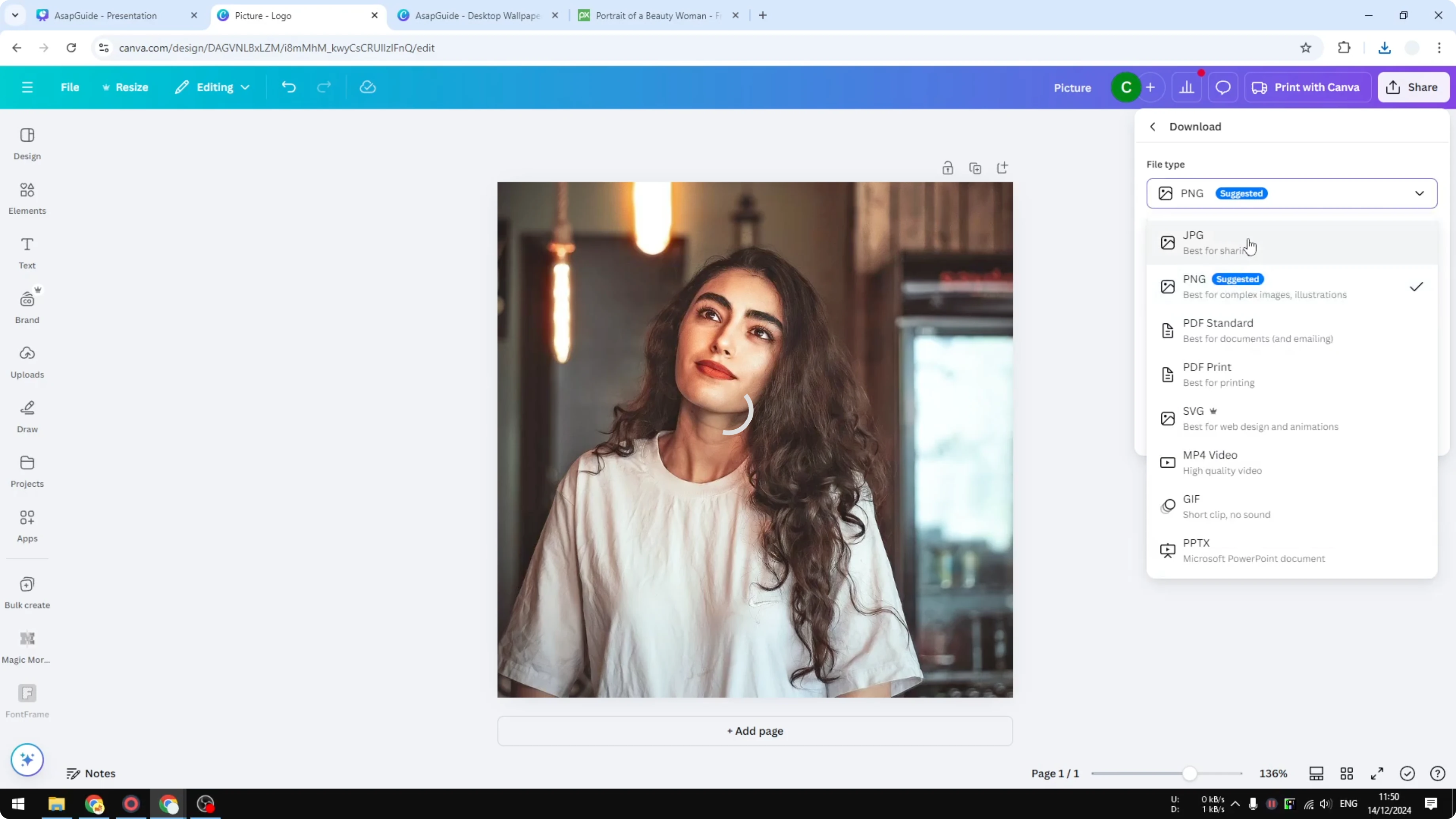 Screenshot from How to Reduce File Size in Canva at 86s