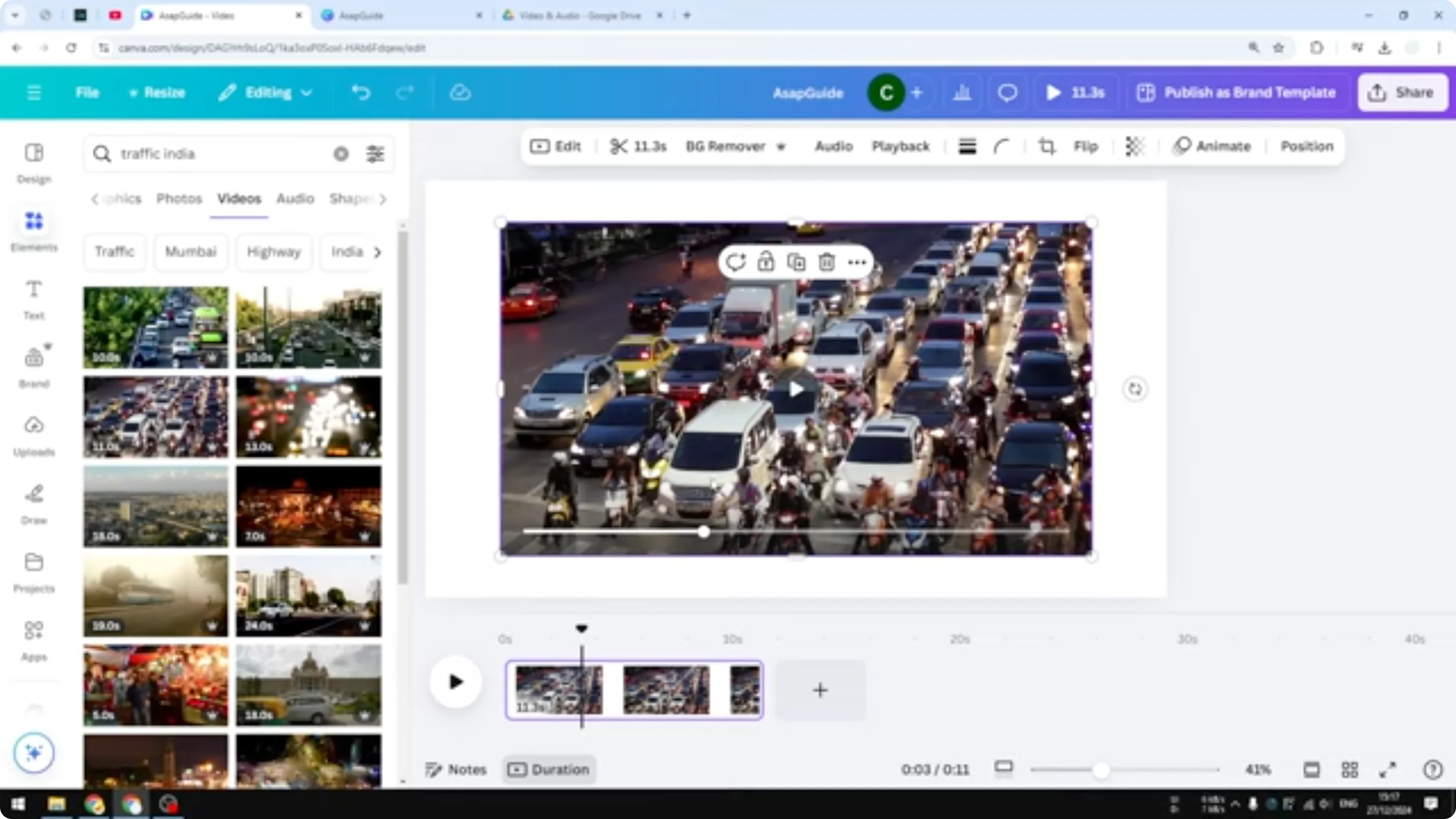 Screenshot from How to Remove Background Audio Noise in Canva at 60s