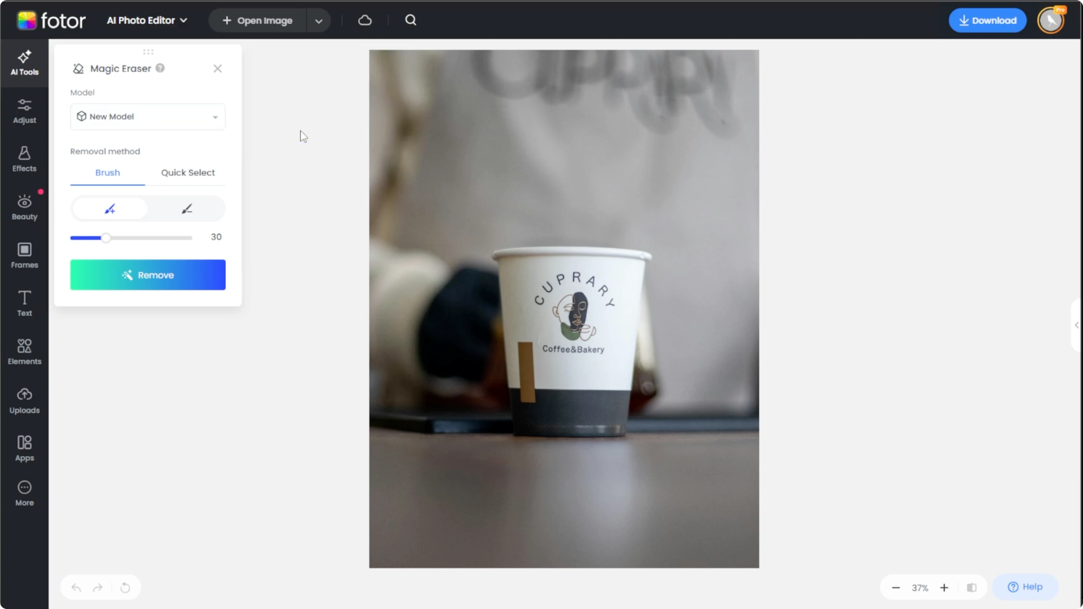 Screenshot from How to Clean and Erase Logos from Your Images with AI? at 43s