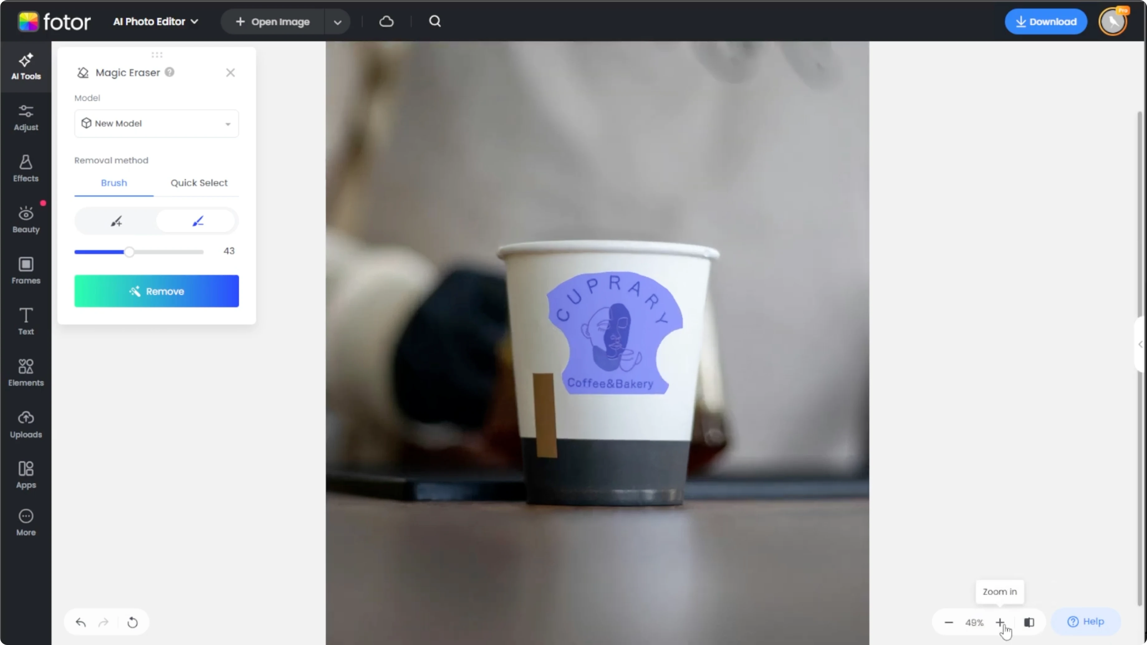 Screenshot from How to Clean and Erase Logos from Your Images with AI? at 74s