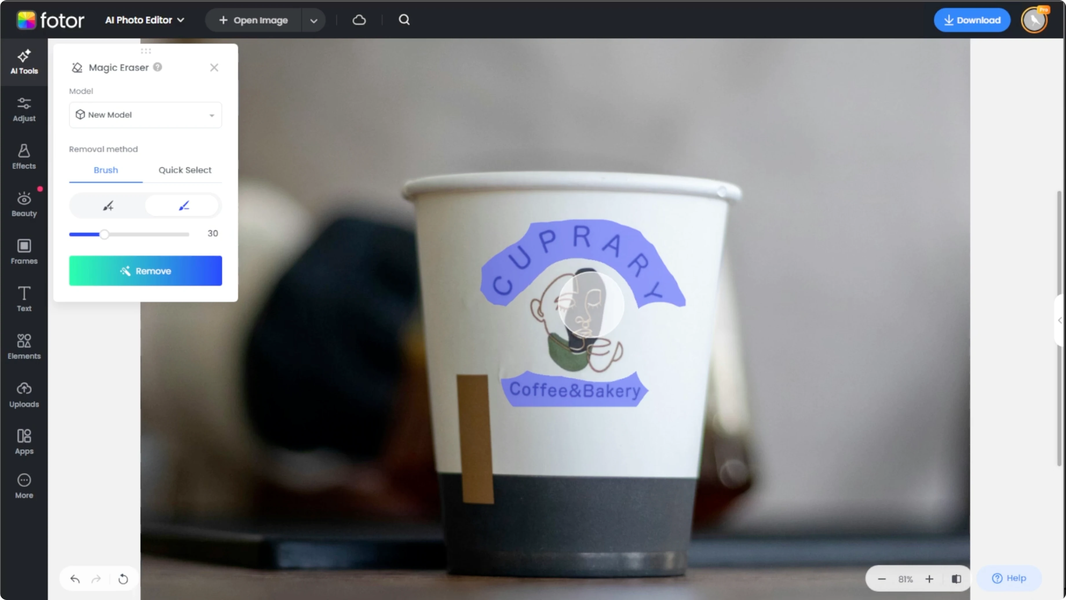 Screenshot from How to Clean and Erase Logos from Your Images with AI? at 82s