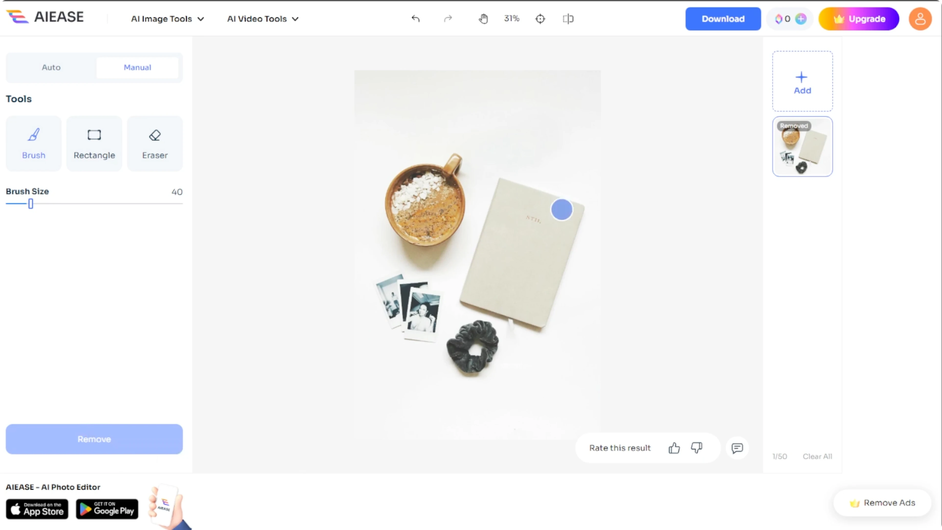 Screenshot from How to Erase and Clean Up Unwanted Objects from Photos with AI? at 115s