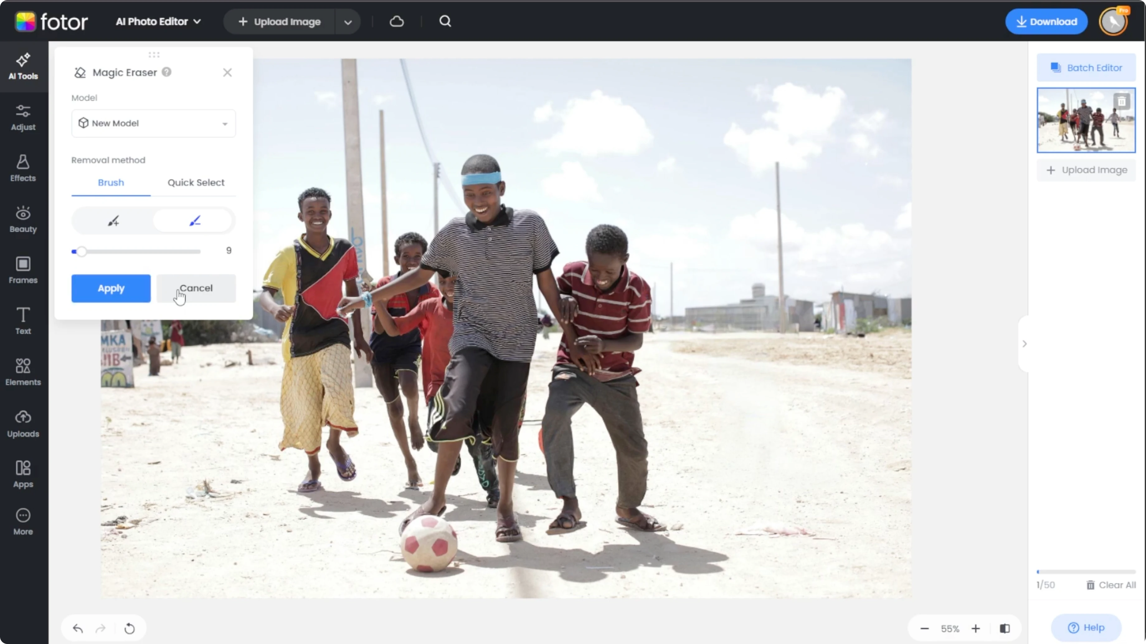 Screenshot from How to Clean Up Group Photos by Erasing Unwanted People with AI? at 125s
