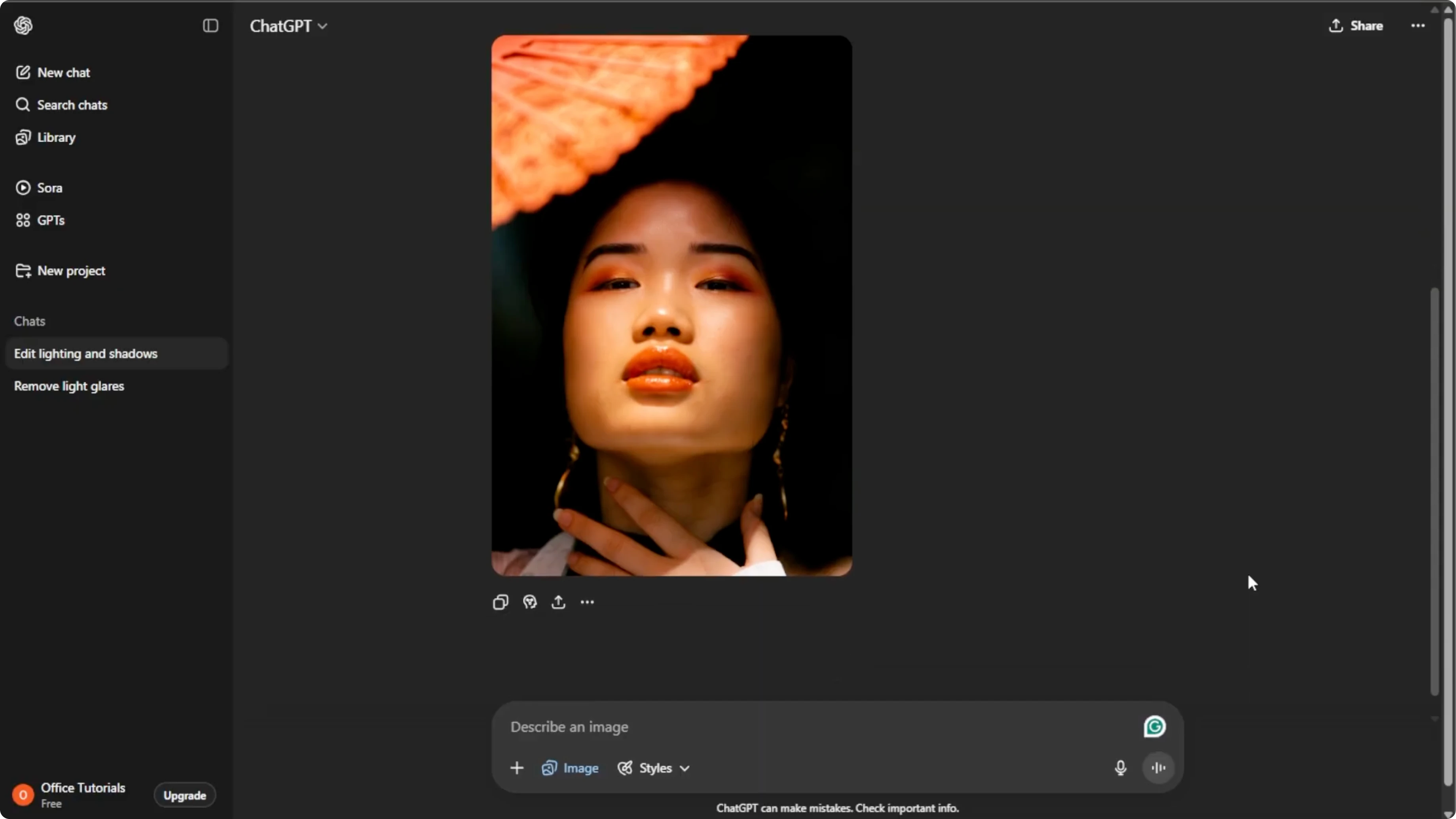 Screenshot from How to Remove Unwanted Shadows from Photos with AI? at 99s