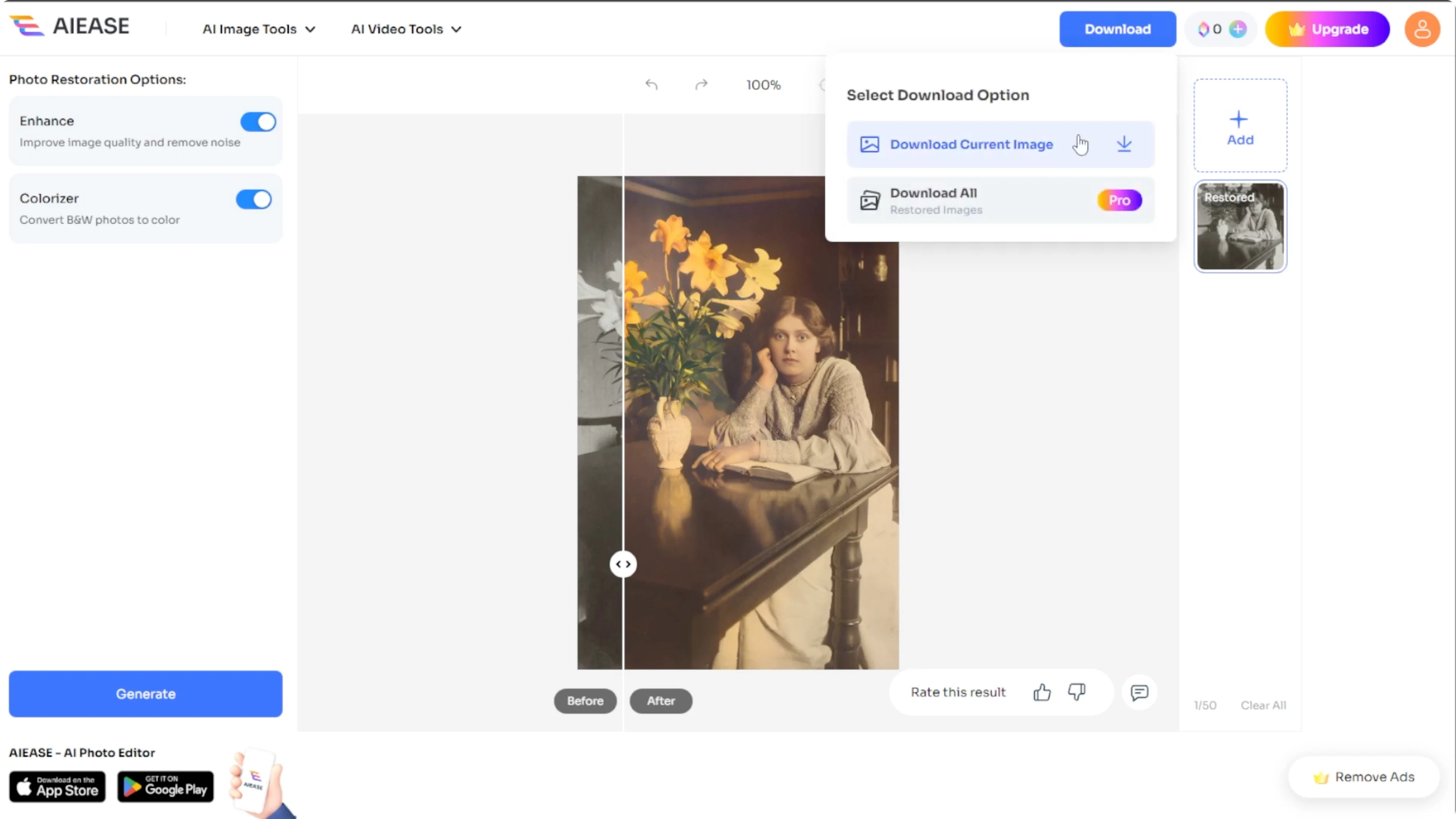 Screenshot from How to Revive Faded Memories and Enhance Image Clarity with AI? at 102s