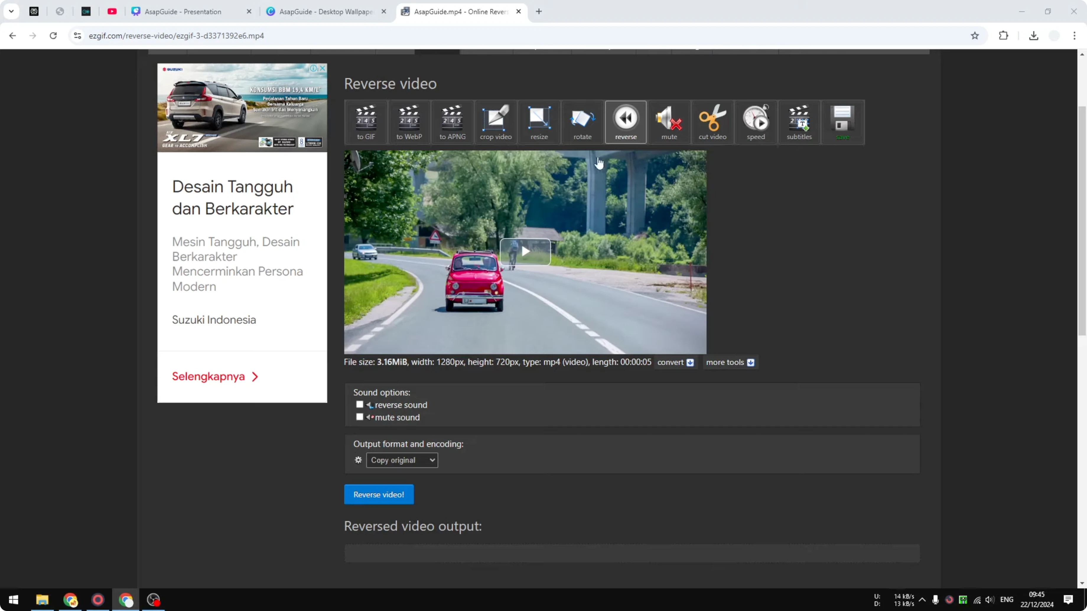 Screenshot from How to Reverse a Video in Canva? at 123s