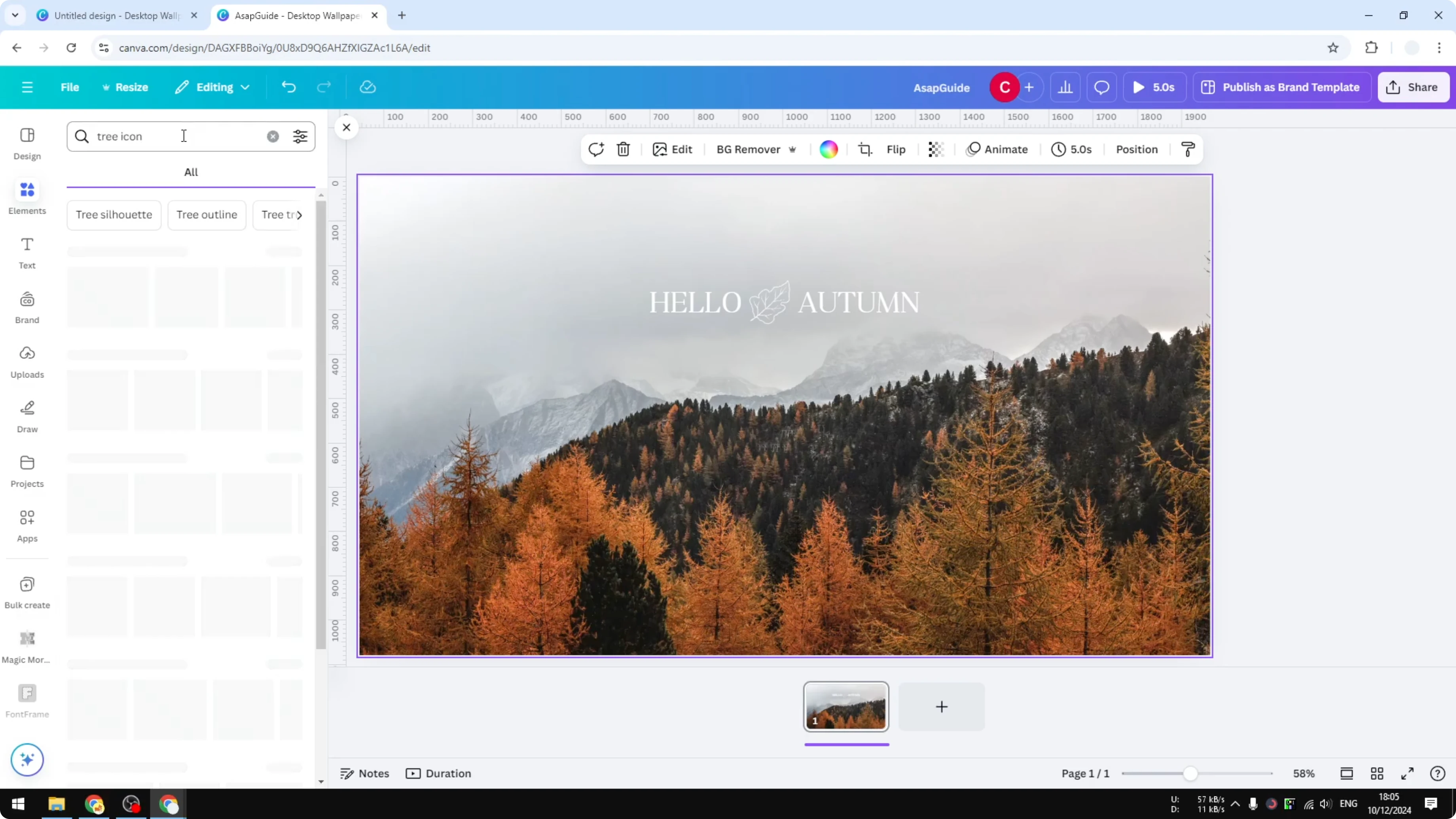 Screenshot from How to Save Your Favorite Elements in Canva at 37s