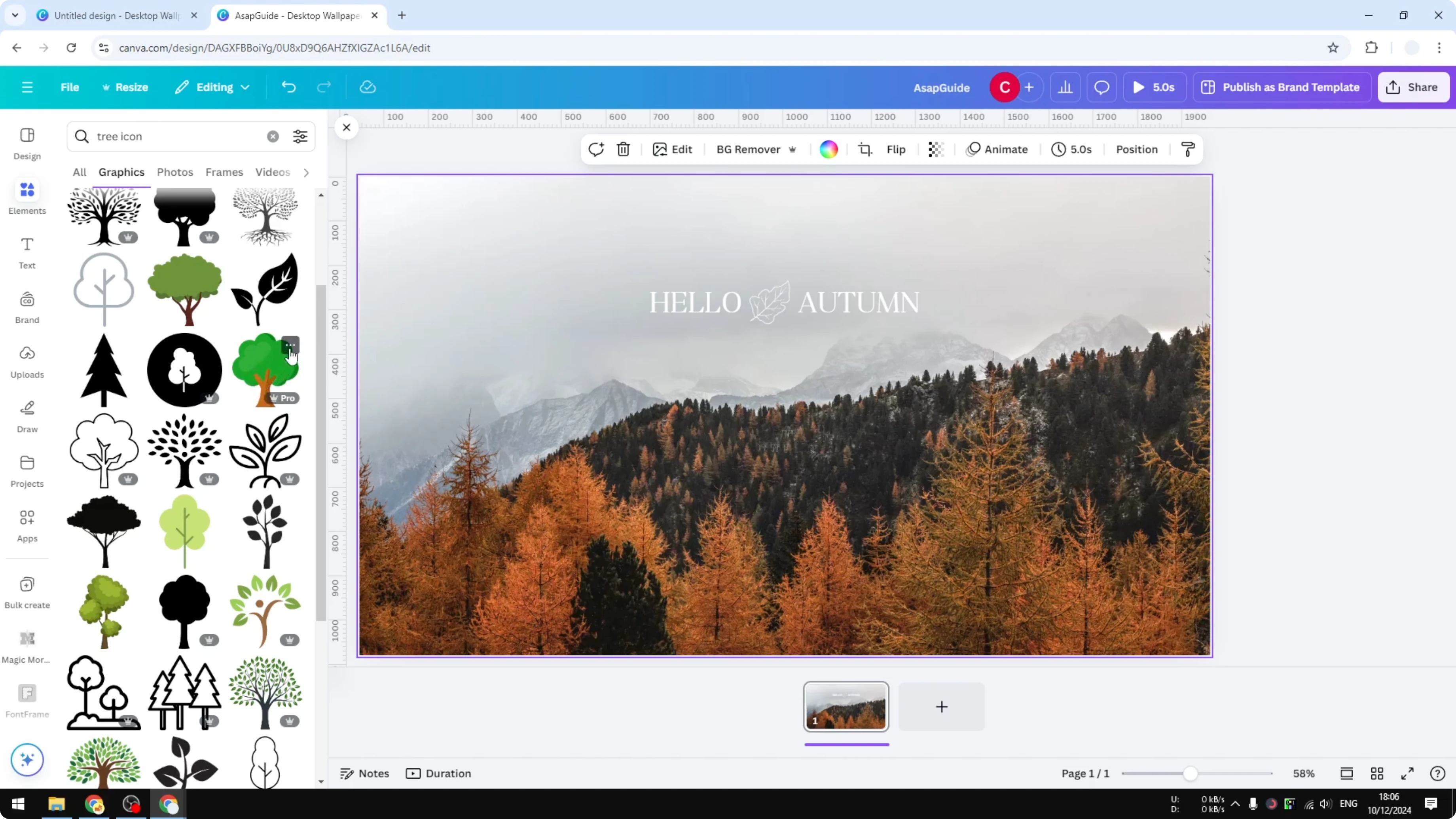 Screenshot from How to Save Your Favorite Elements in Canva at 65s