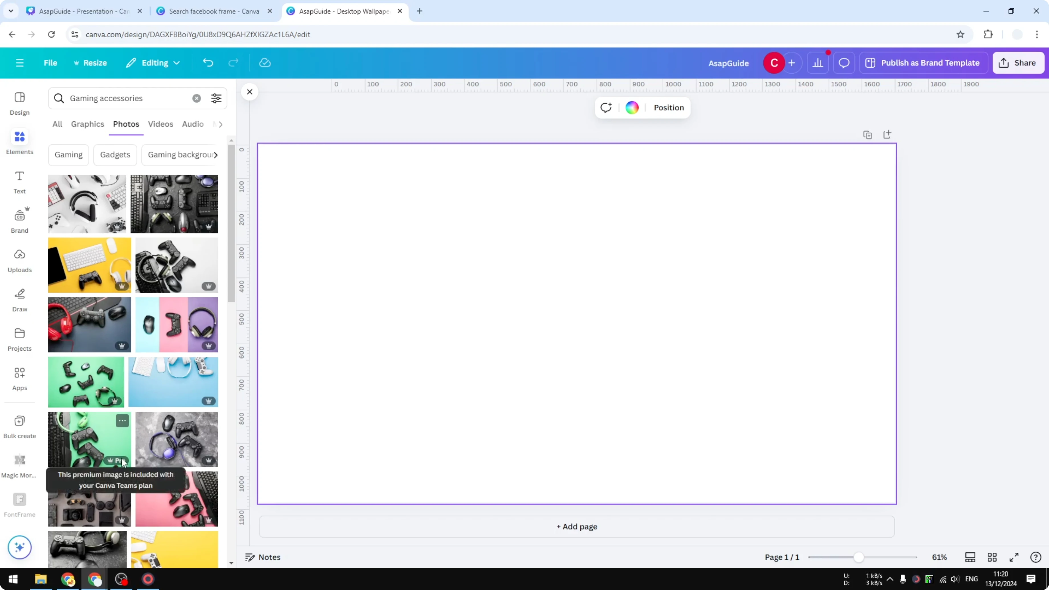 Screenshot from How to Search Free Elements in Canva at 55s