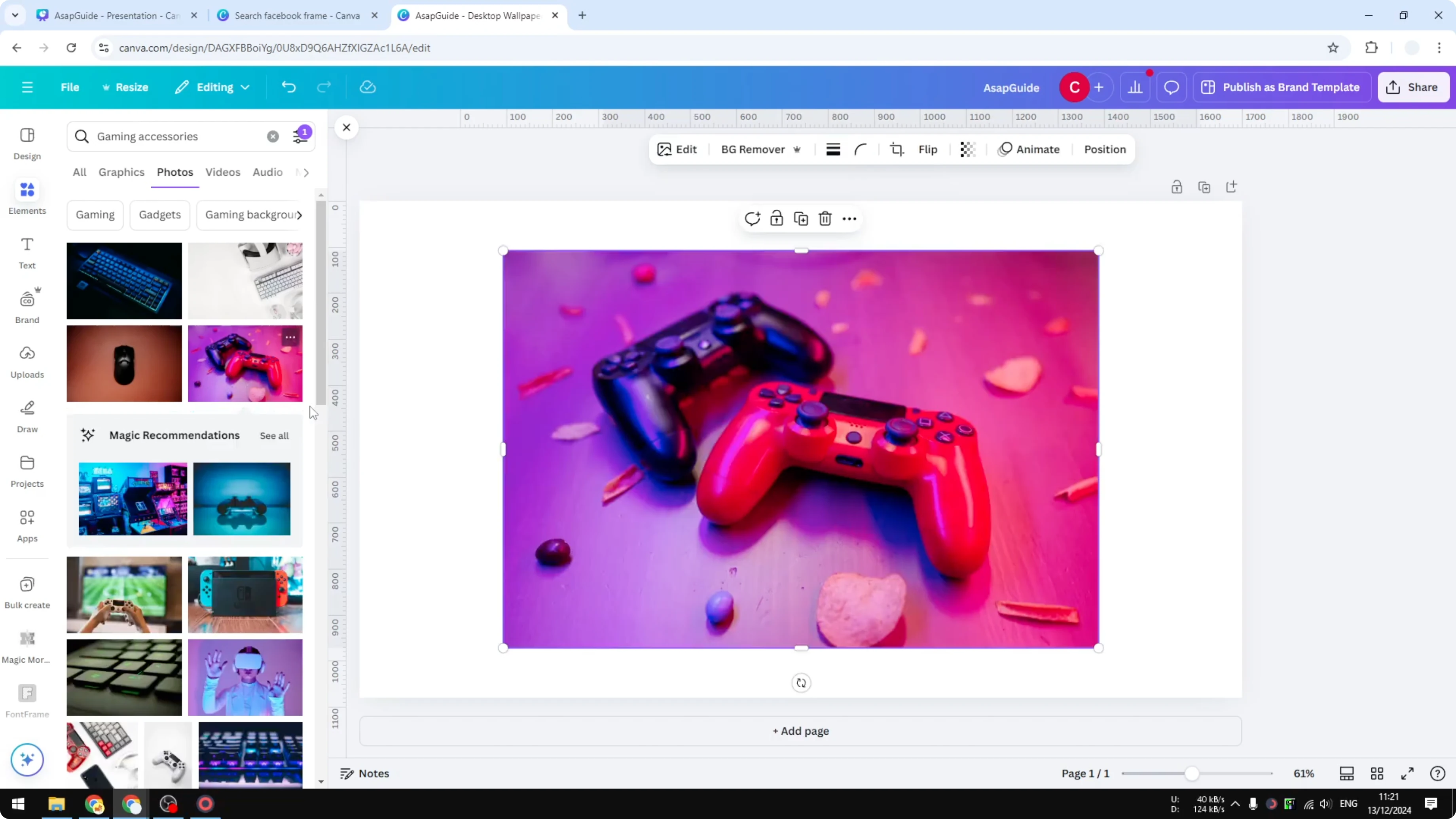 Screenshot from How to Search Free Elements in Canva at 82s