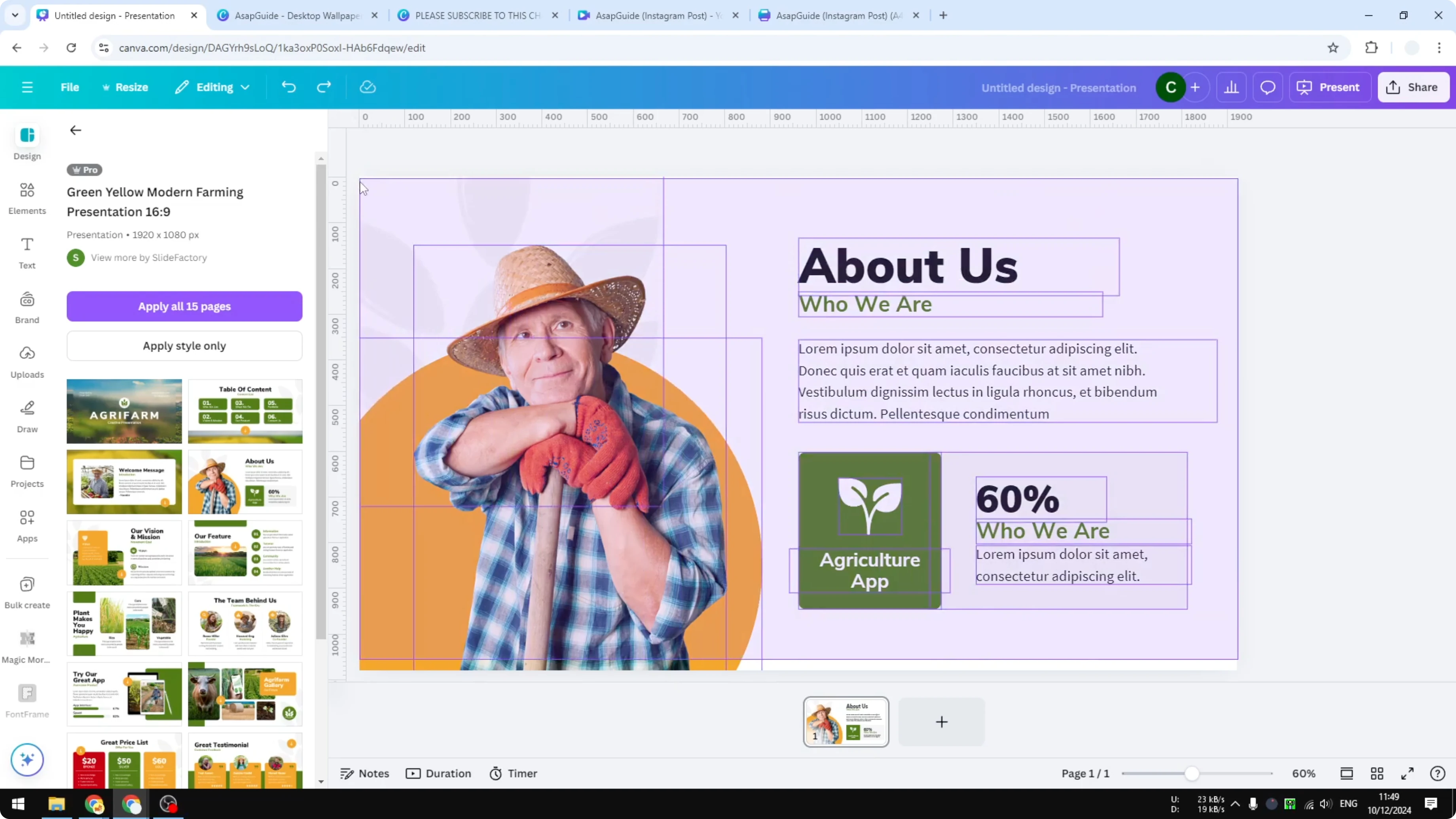 Screenshot from How to Select Multiple Elements in Canva at 118s