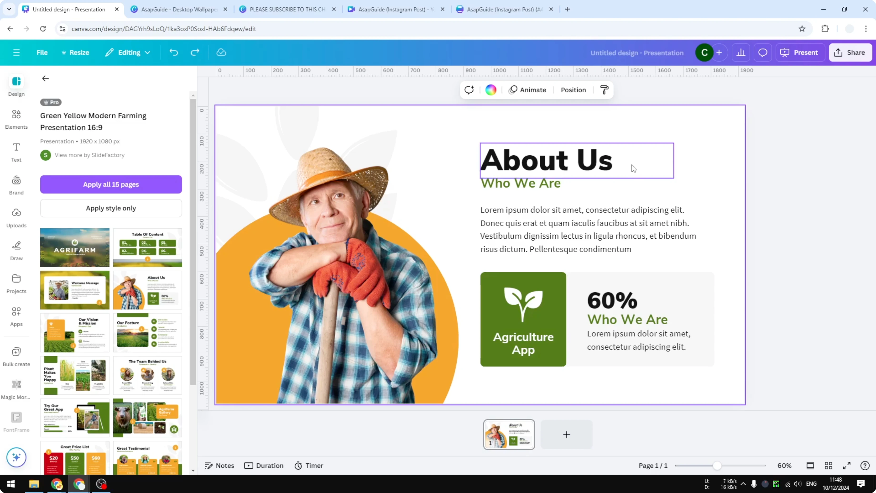 Screenshot from How to Select Multiple Elements in Canva at 68s