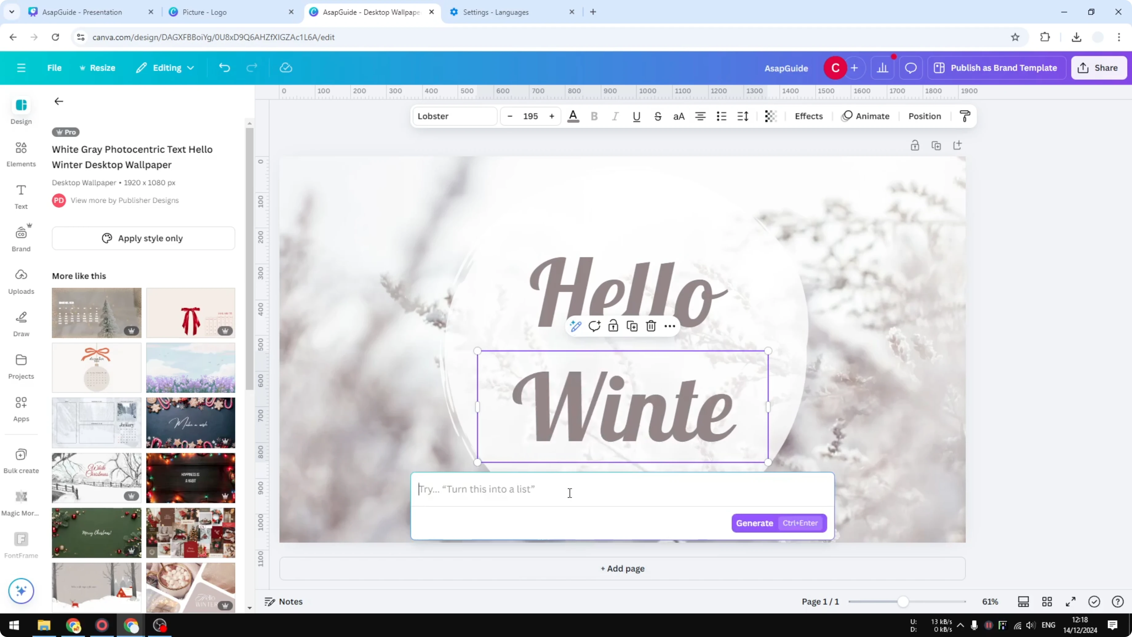 Screenshot from How To Spell Check In Canva at 135s
