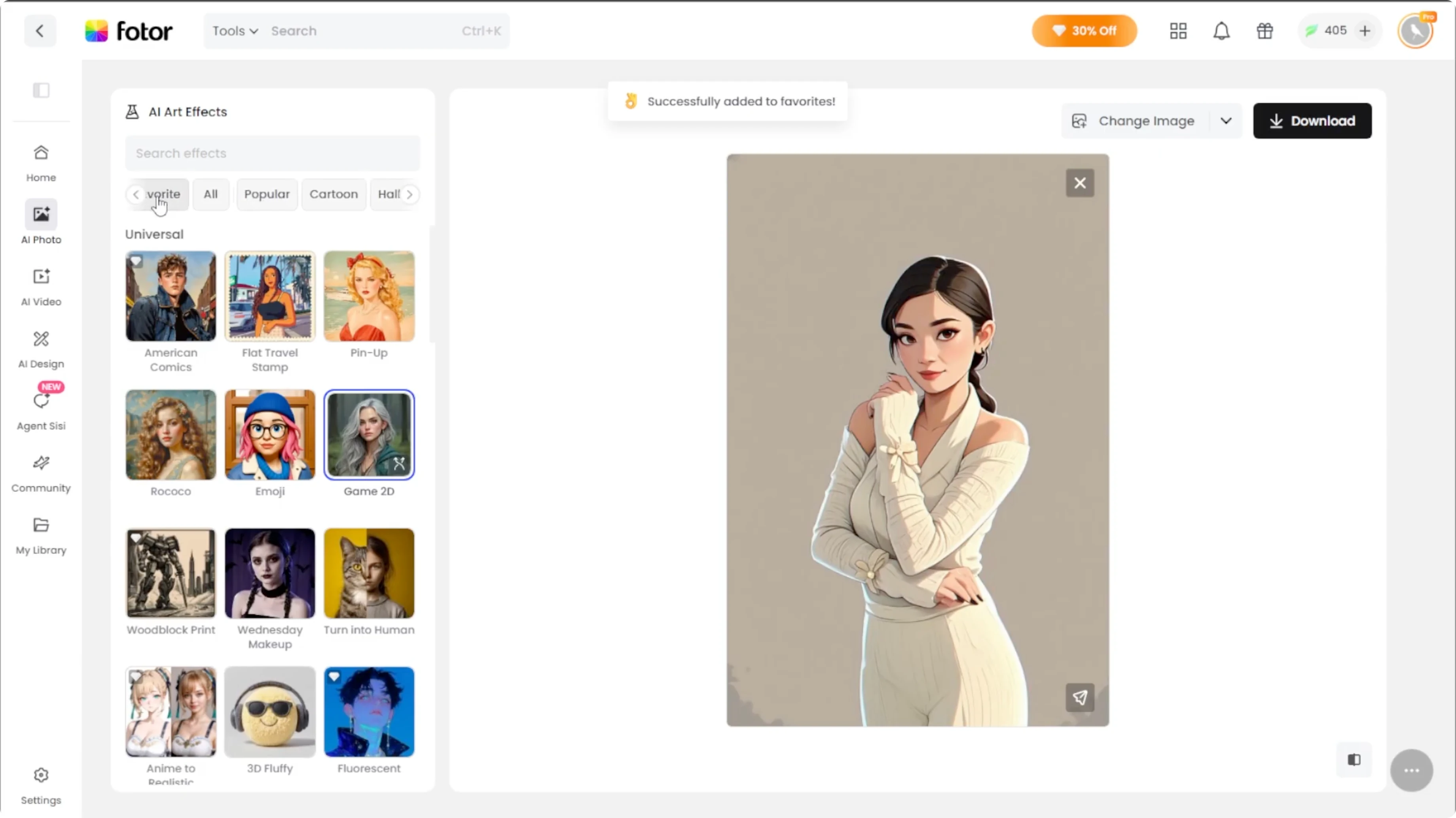 Screenshot from How to Transform Your Photos into 2D Video Game Portraits with AI? at 101s