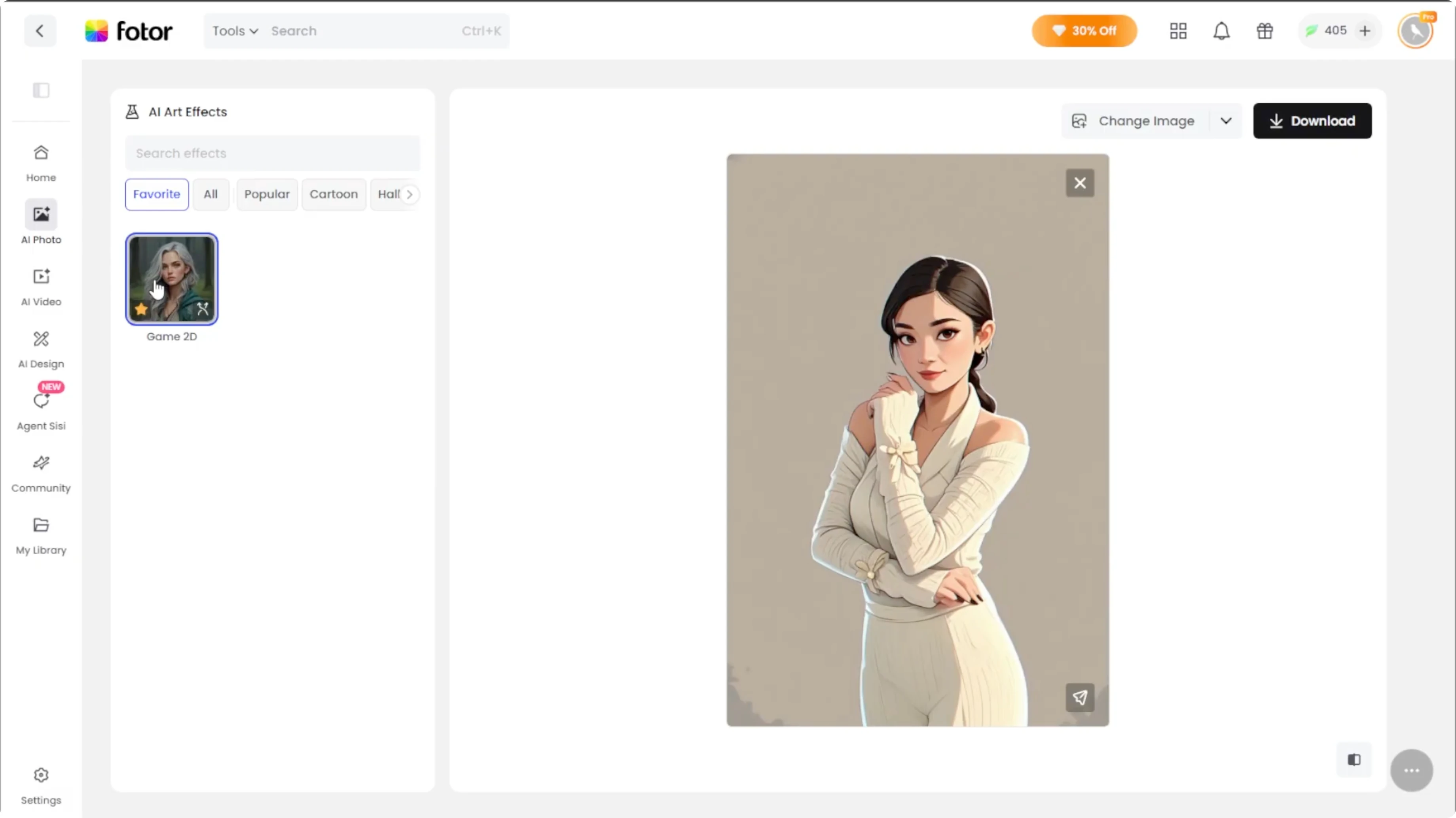 Screenshot from How to Transform Your Photos into 2D Video Game Portraits with AI? at 109s
