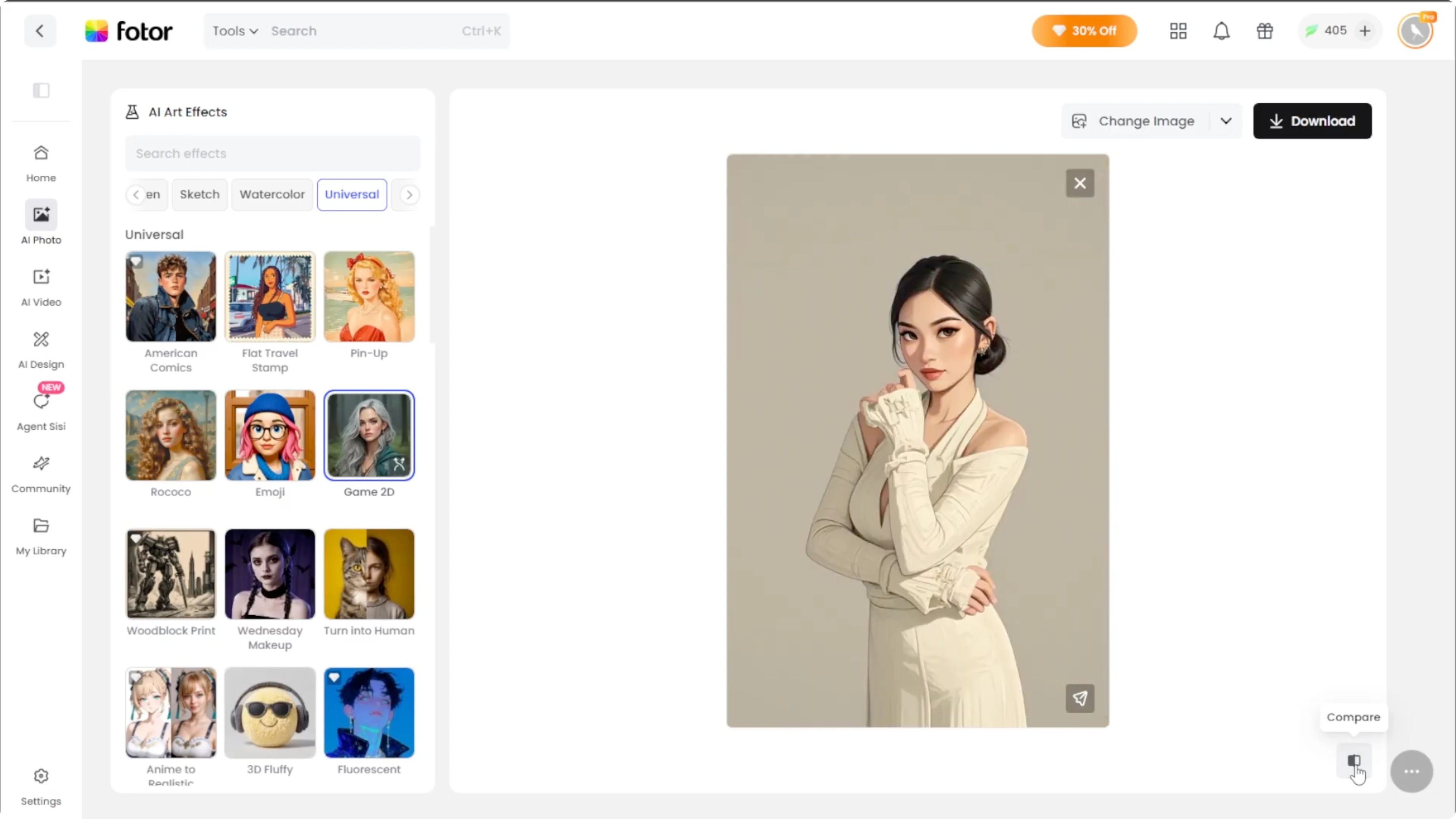 Screenshot from How to Transform Your Photos into 2D Video Game Portraits with AI? at 79s