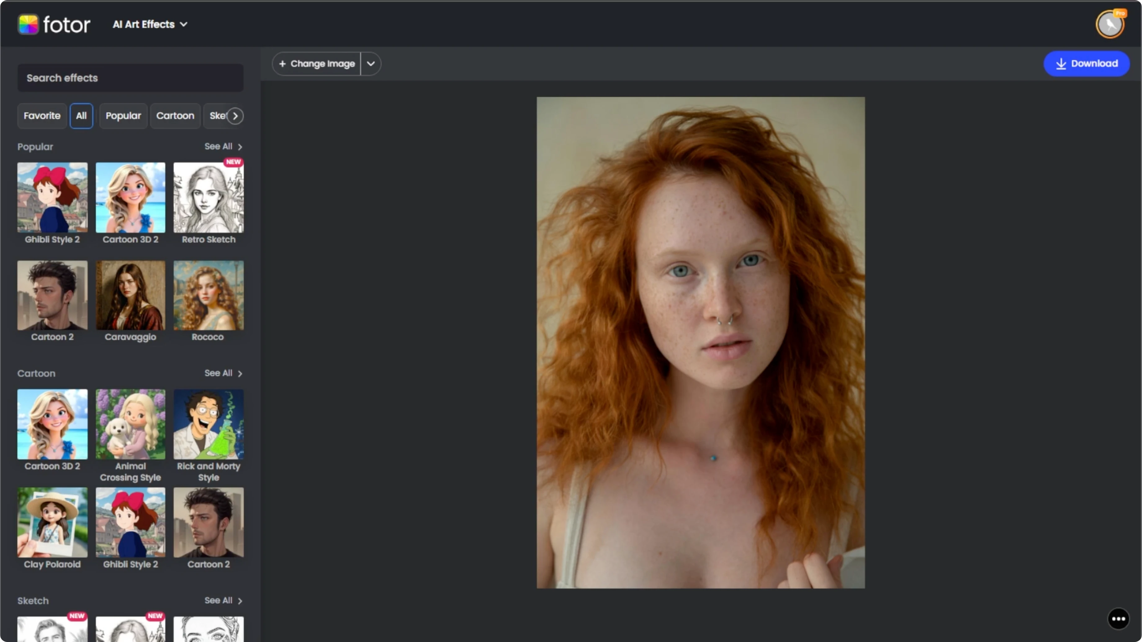Screenshot from How to Transform Your Photos into Artistic Sketch Portraits with AI? at 50s
