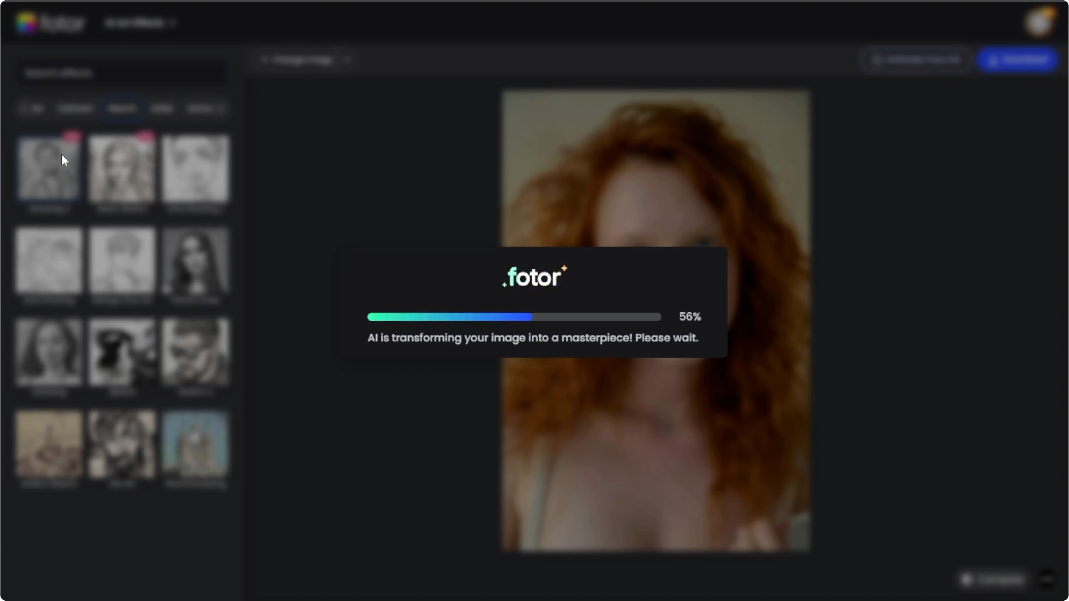 Screenshot from How to Transform Your Photos into Artistic Sketch Portraits with AI? at 68s