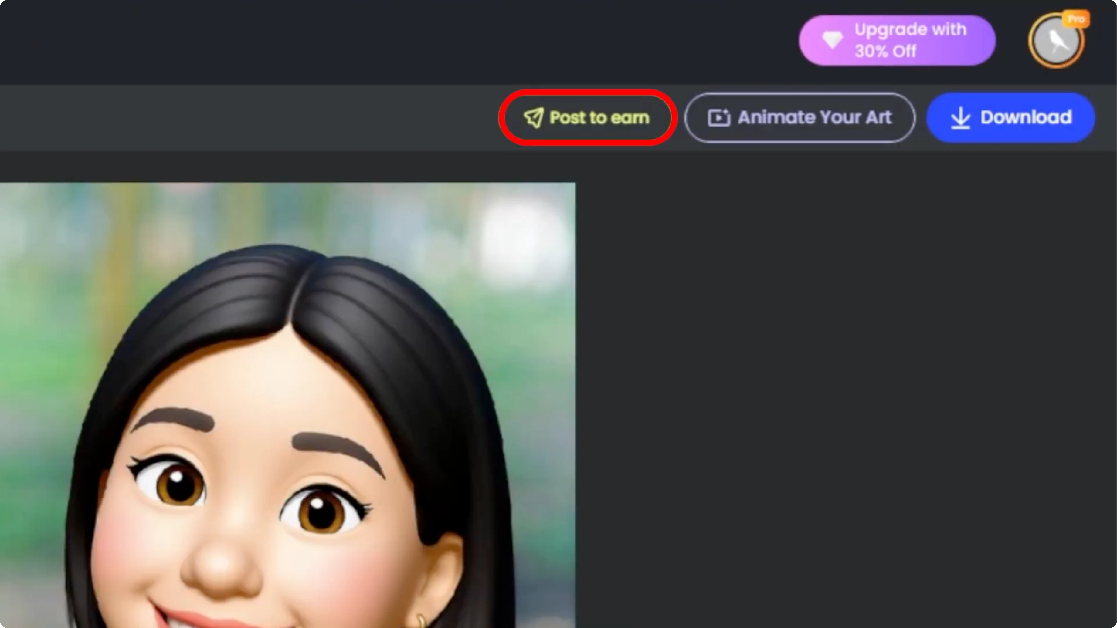 Screenshot from How to Transform Your Photos into Personalized Emoji Style Portraits Using AI? at 114s