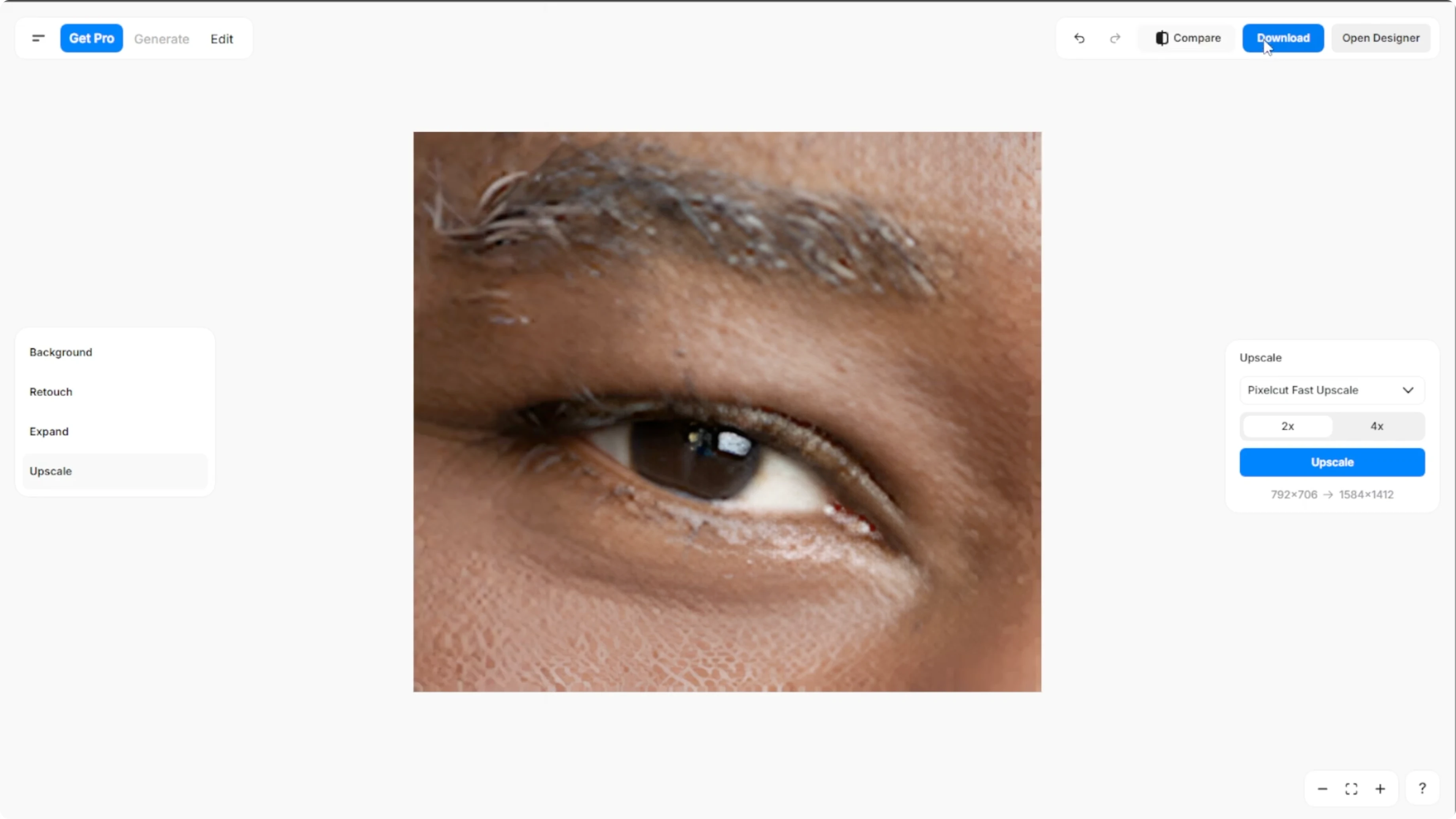 Screenshot from How to Instantly Upscale Images and Enhance Quality with AI? at 118s