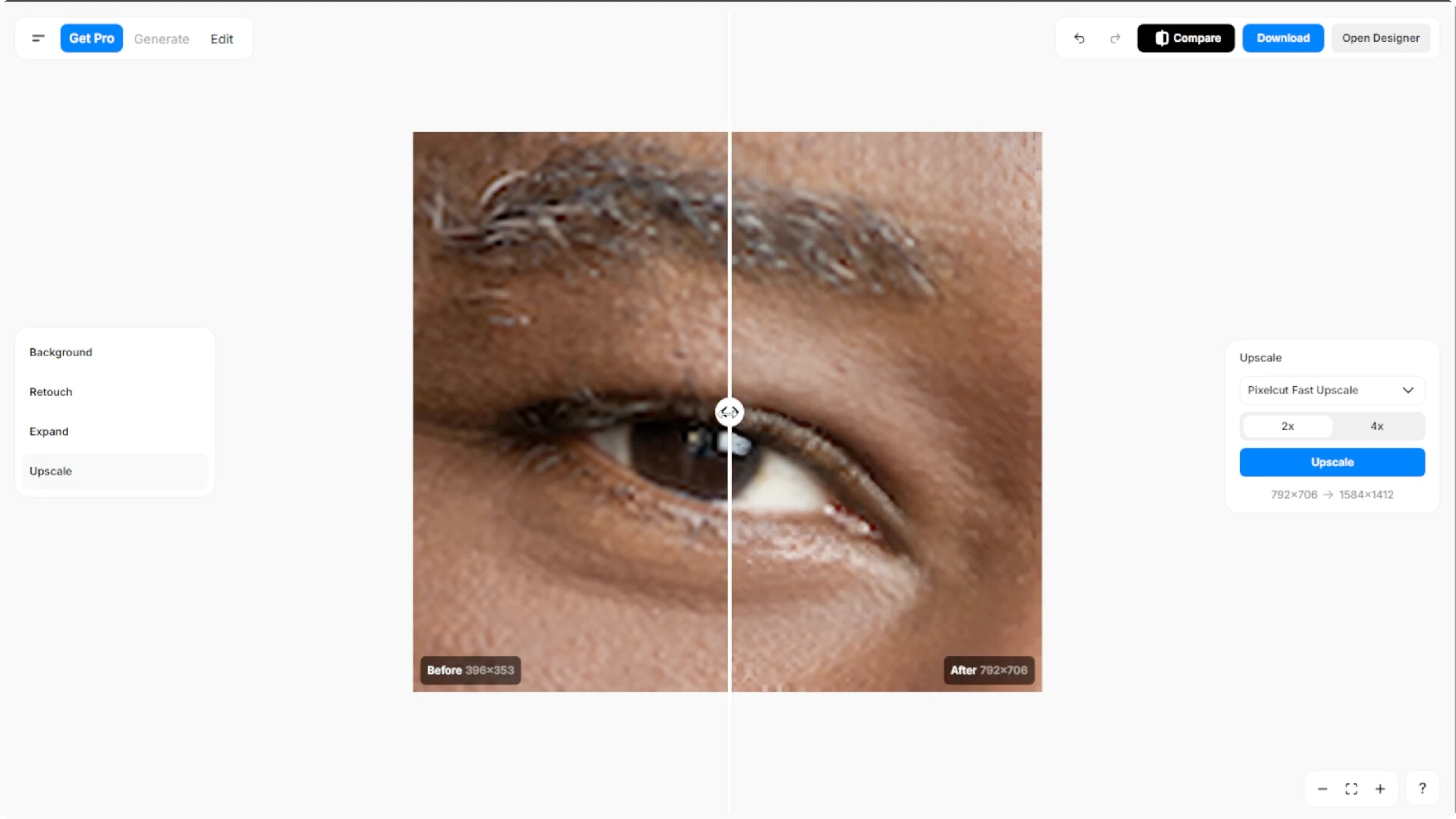 Screenshot from How to Instantly Upscale Images and Enhance Quality with AI? at 42s