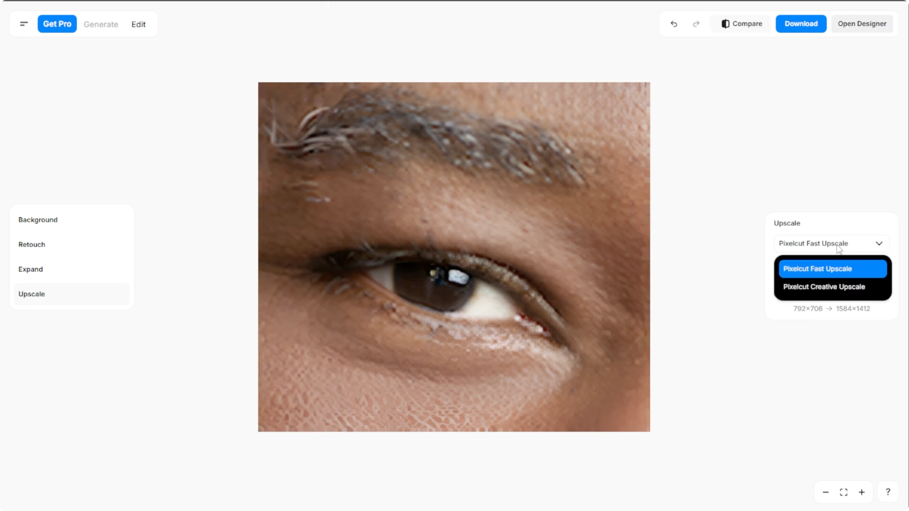 Screenshot from How to Instantly Upscale Images and Enhance Quality with AI? at 60s