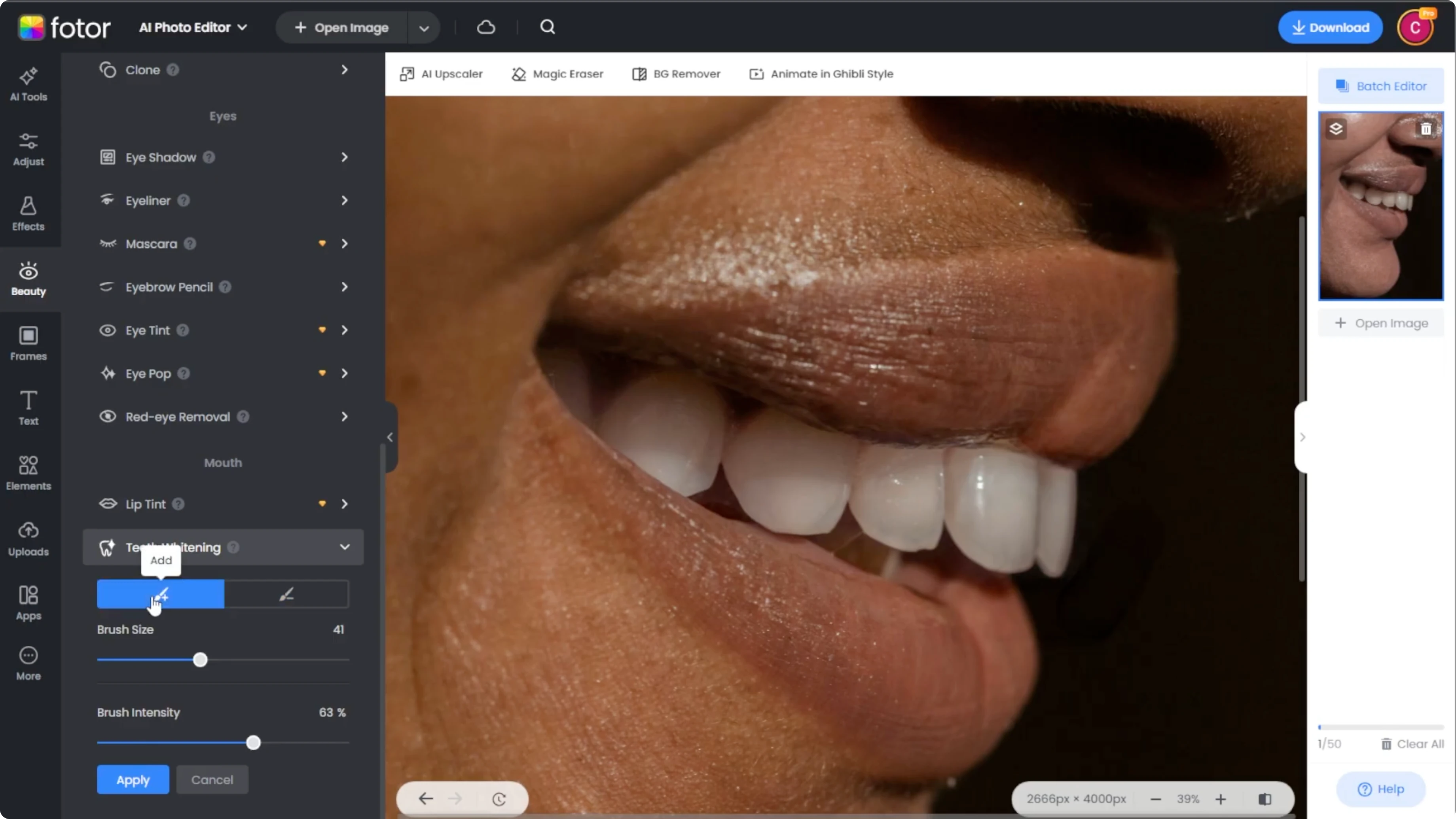 Screenshot from How to Whiten Teeth and Brighten Your Smile Naturally with AI? at 90s