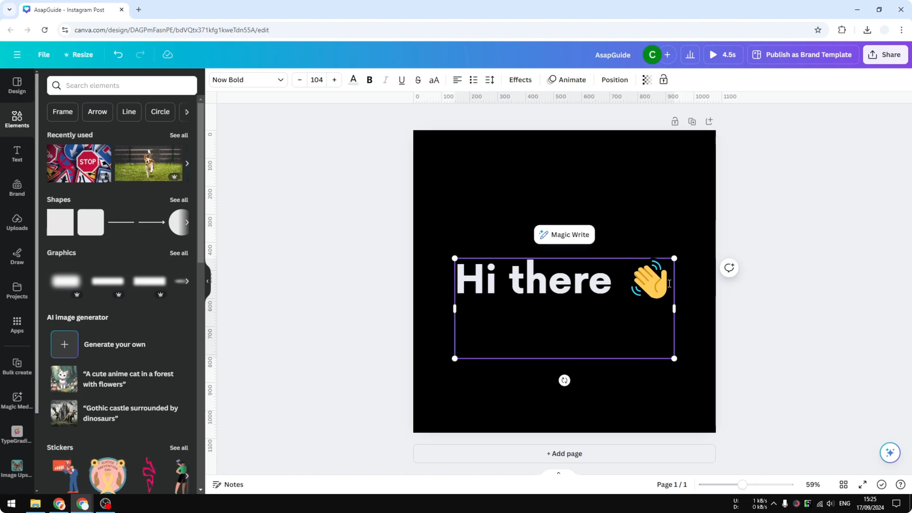 Screenshot from How to Insert Emojis in Canva at 24s