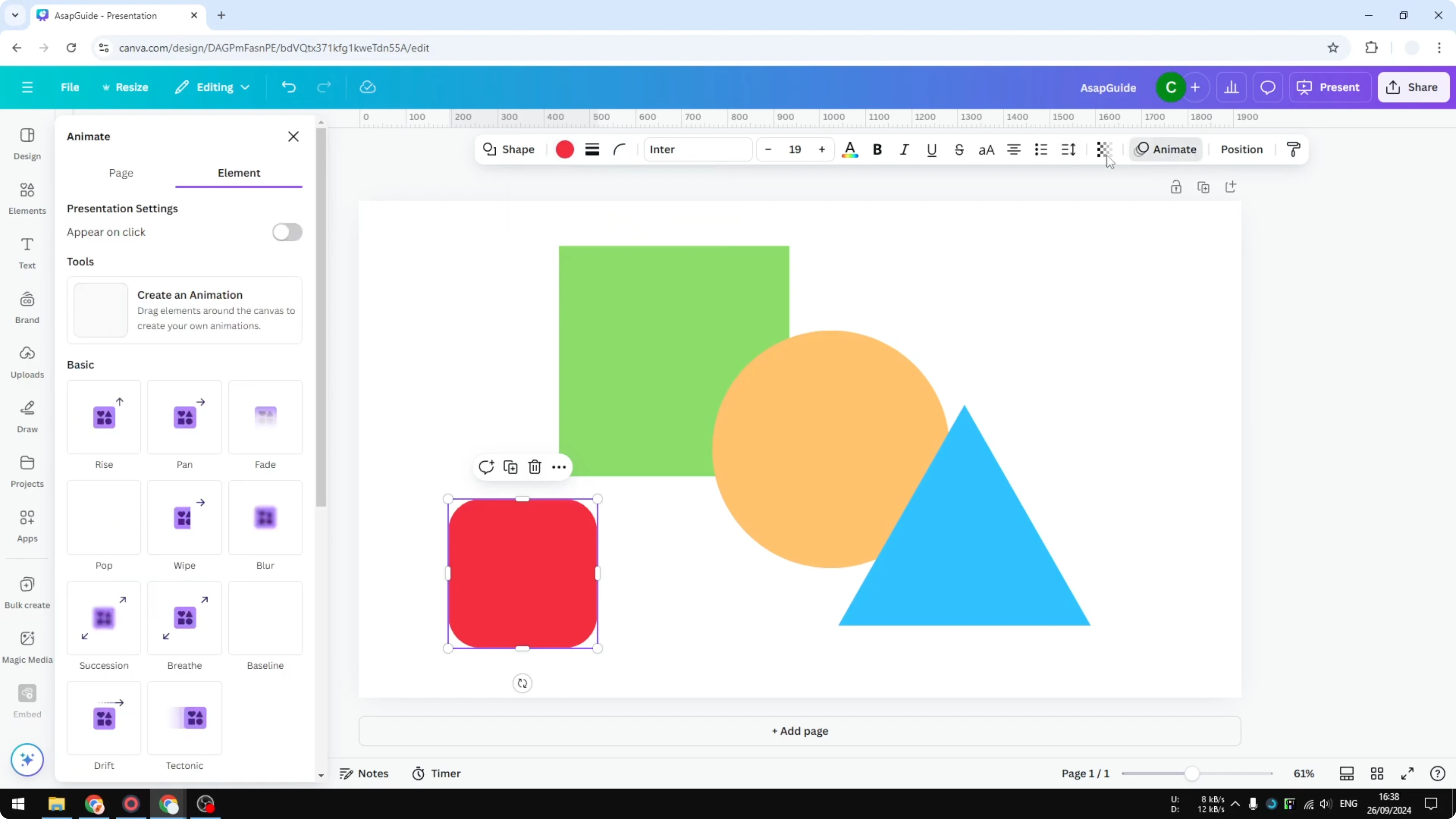 Screenshot from How to Insert Shapes in Canva at 126s