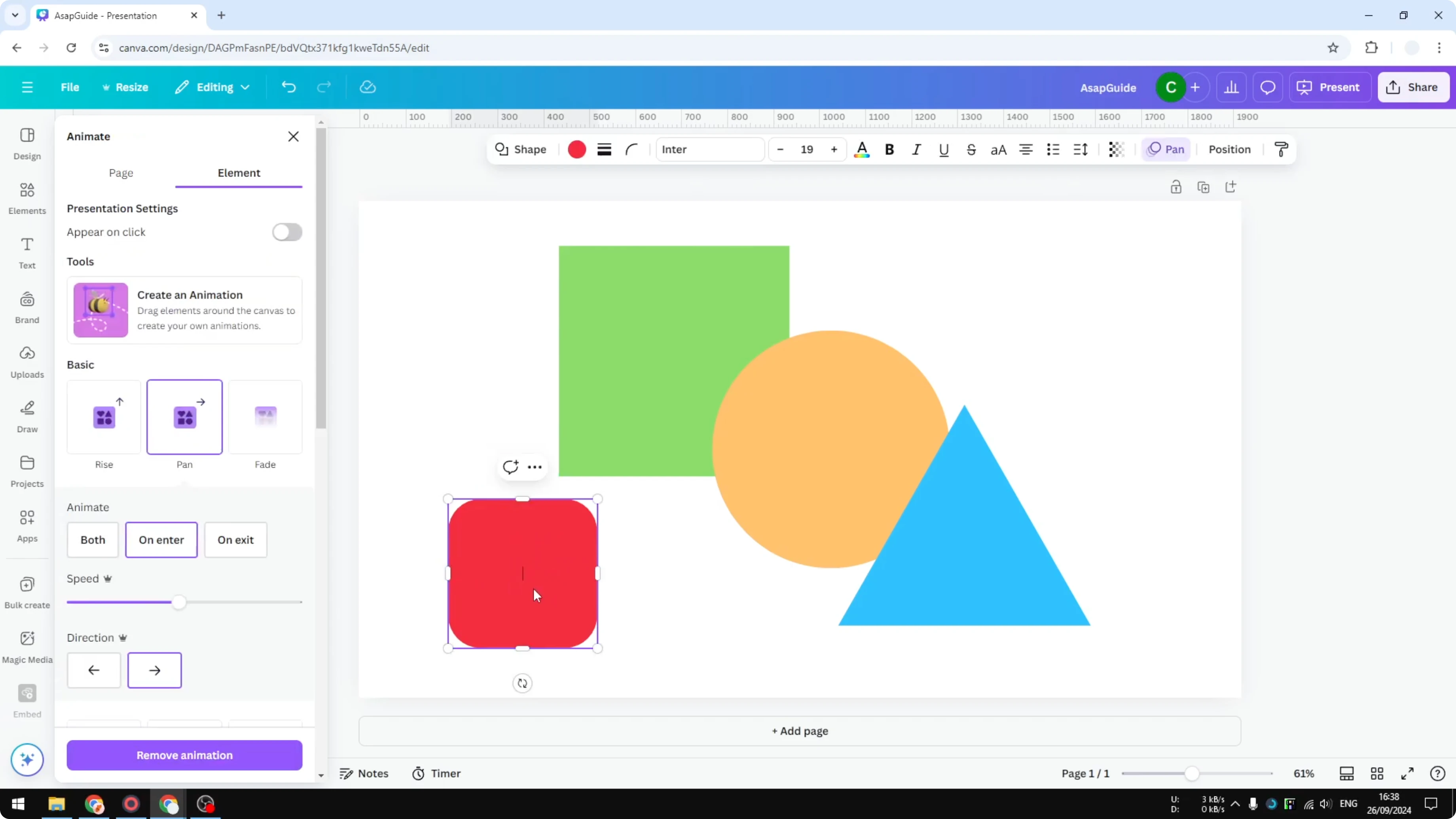 Screenshot from How to Insert Shapes in Canva at 140s
