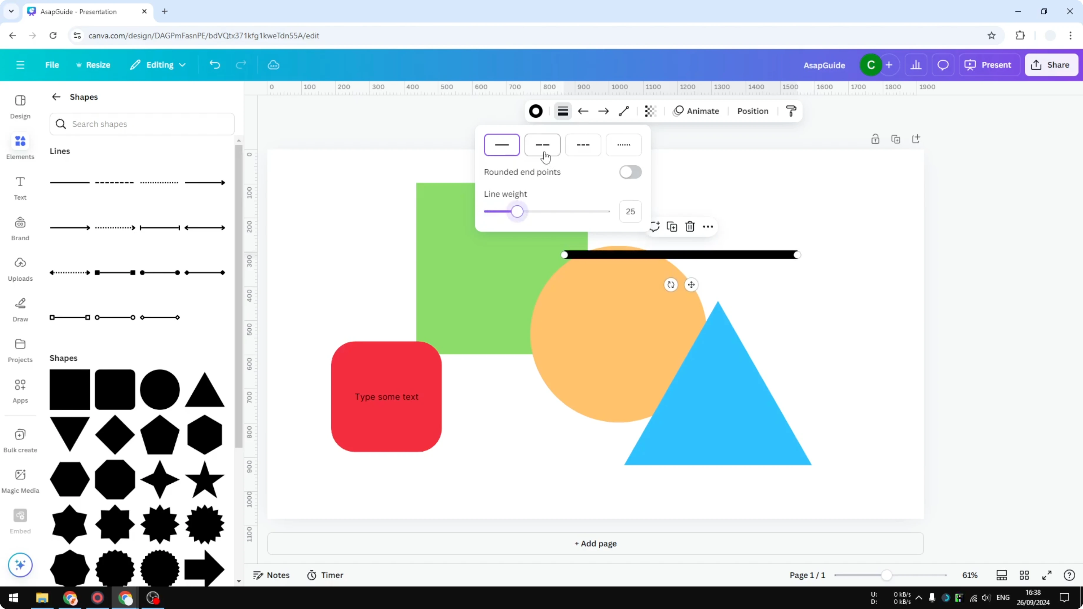 Screenshot from How to Insert Shapes in Canva at 172s