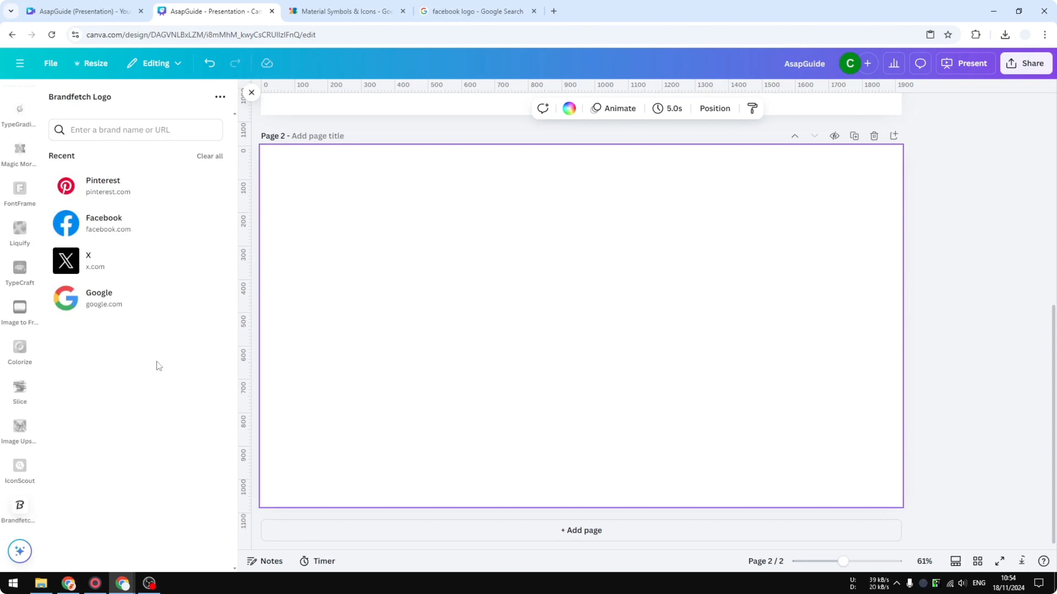Screenshot from How to Insert Social Media Icons to Canva at 102s