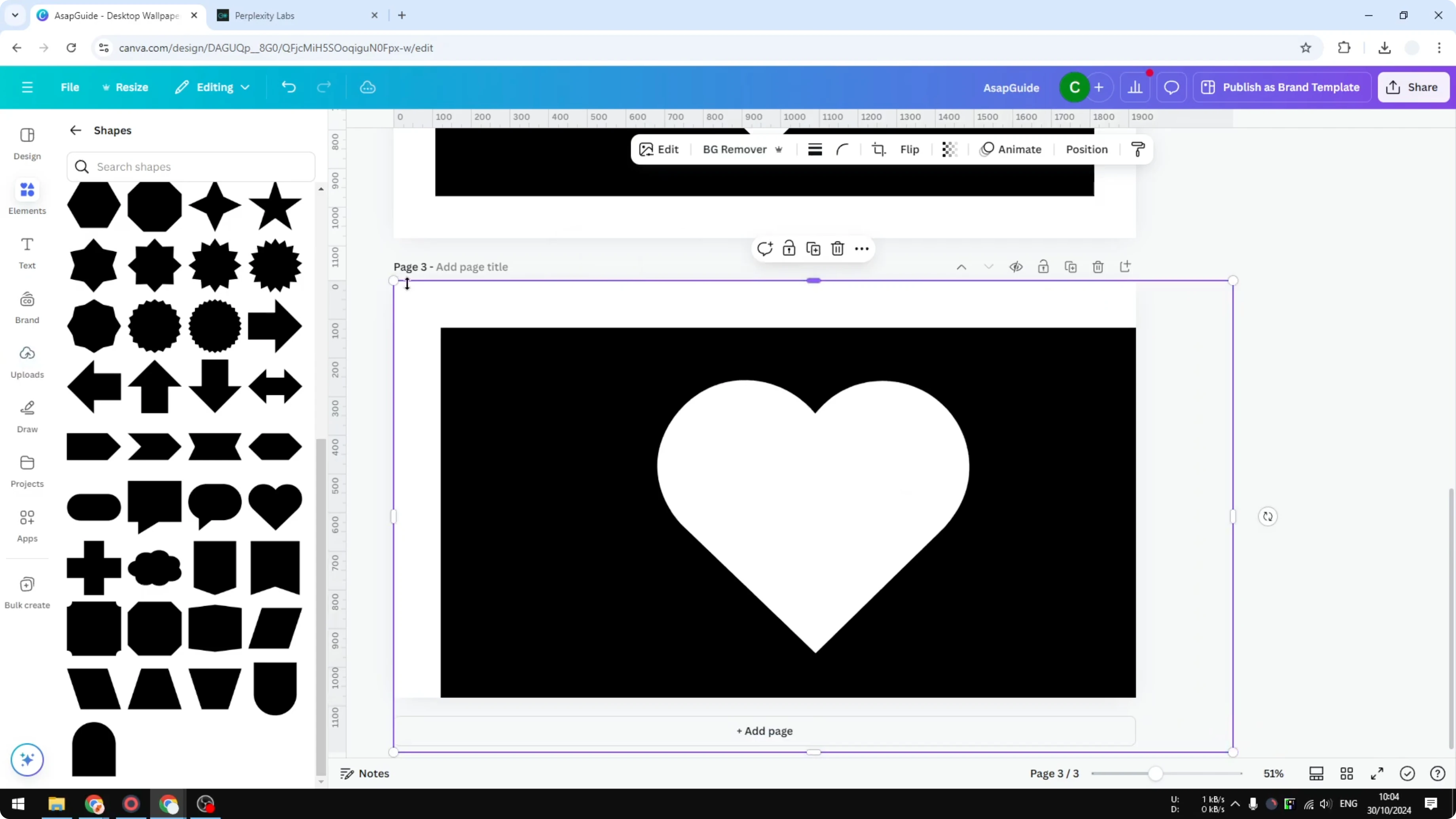 Screenshot from How to Insert Text to a Shape in Canva at 119s