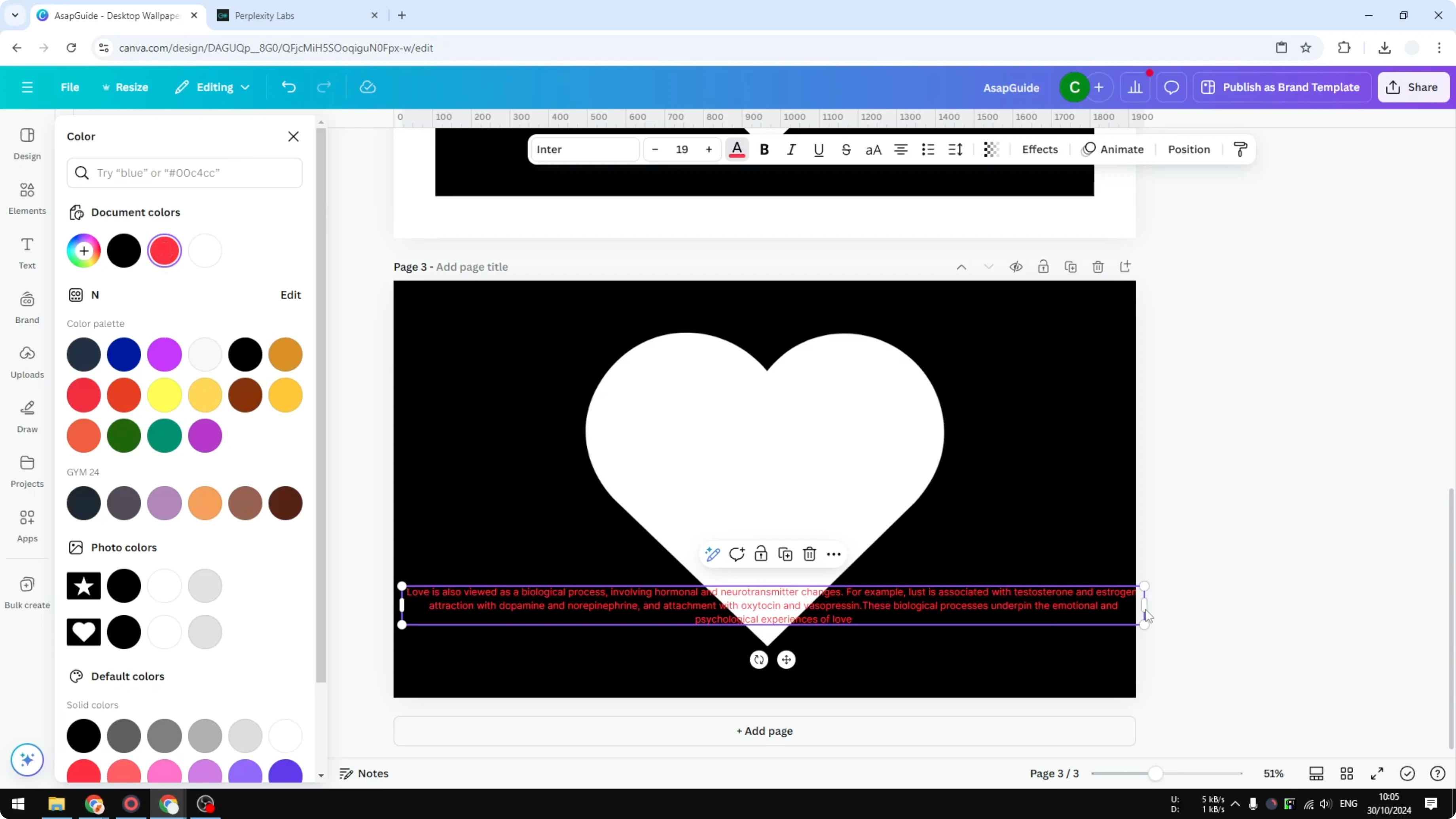 Screenshot from How to Insert Text to a Shape in Canva at 167s