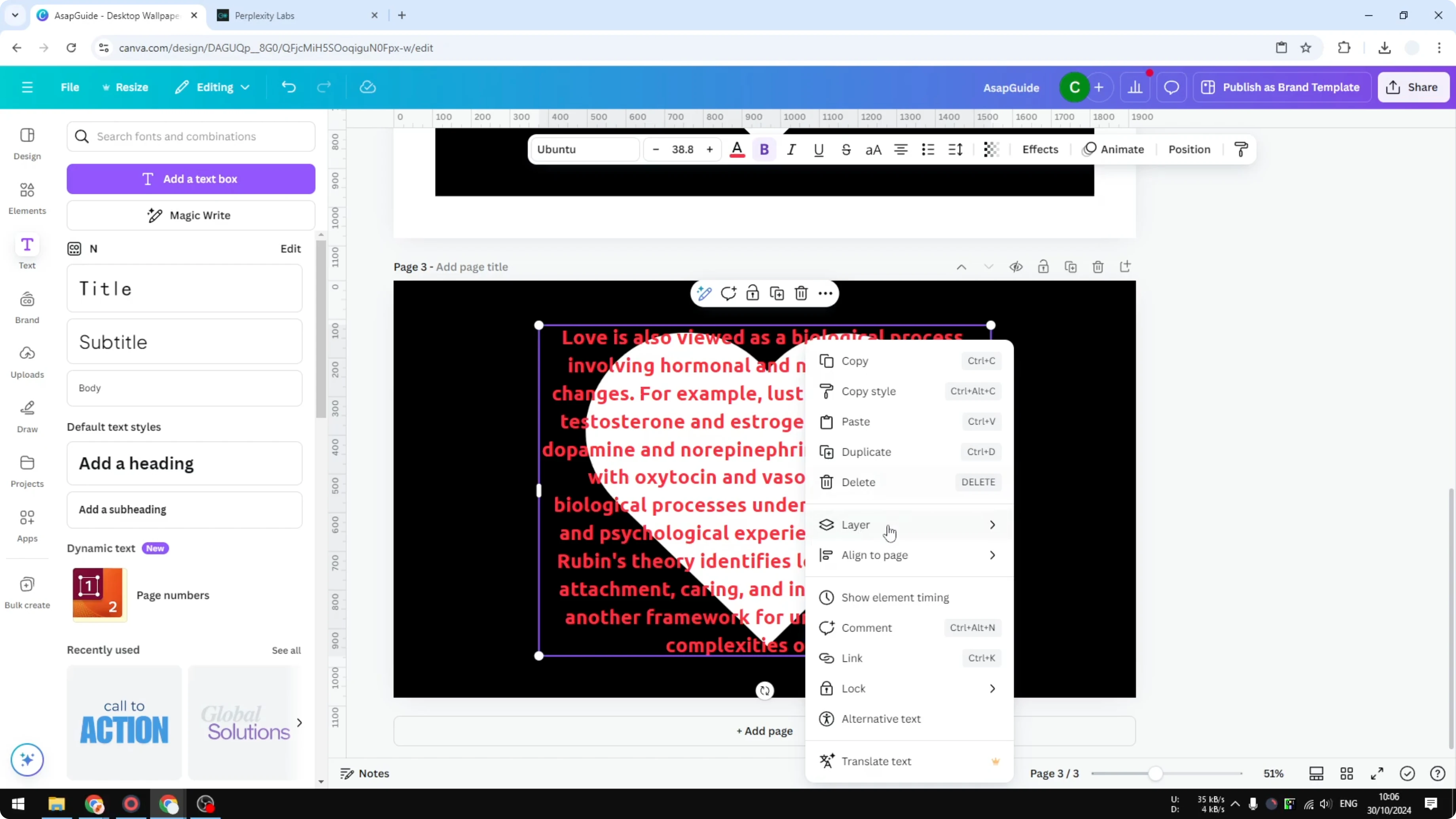 Screenshot from How to Insert Text to a Shape in Canva at 221s