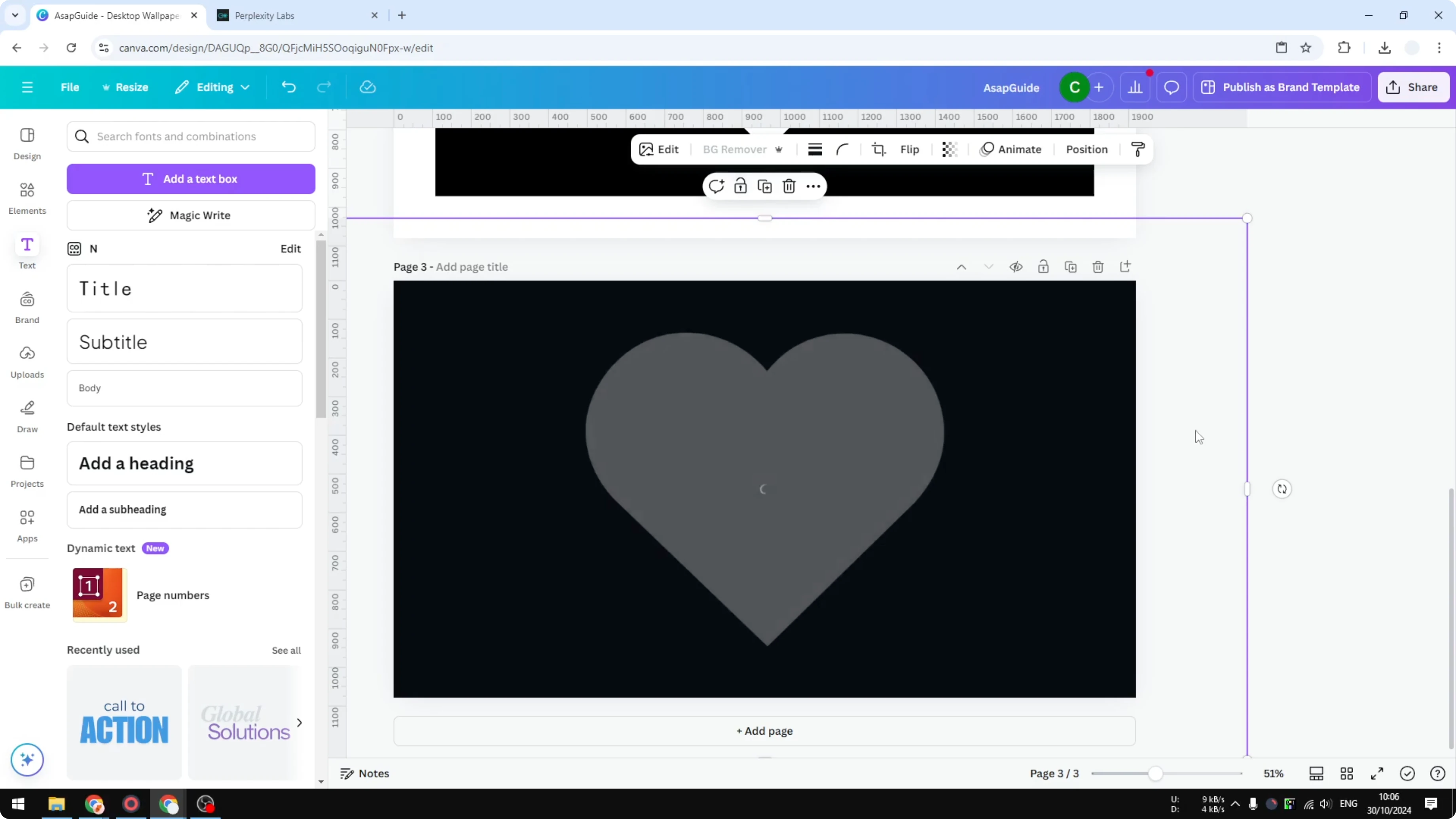 Screenshot from How to Insert Text to a Shape in Canva at 233s