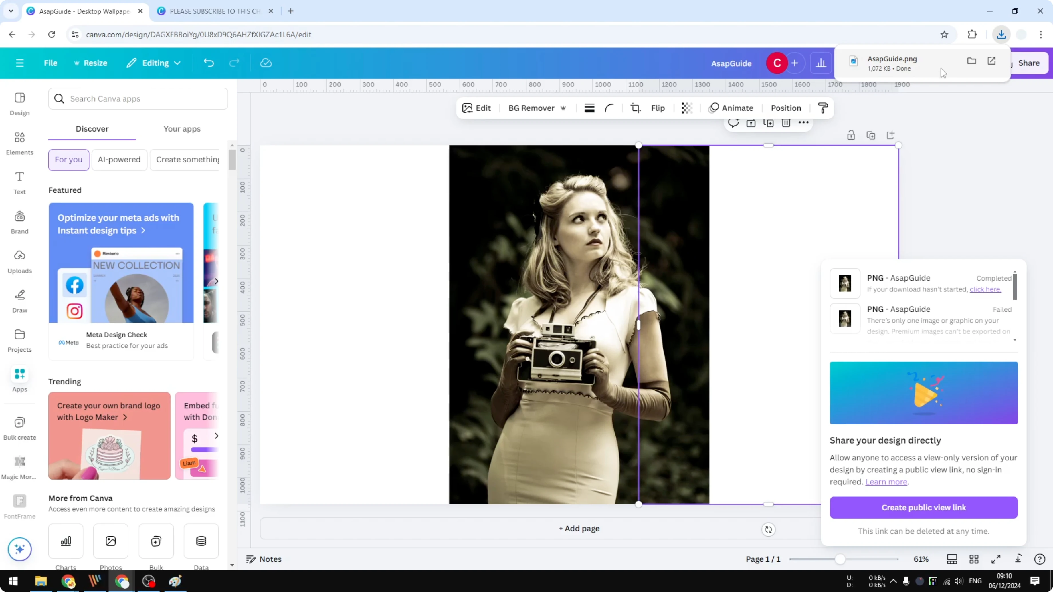 Screenshot from How to Invert Colors in Canva at 121s