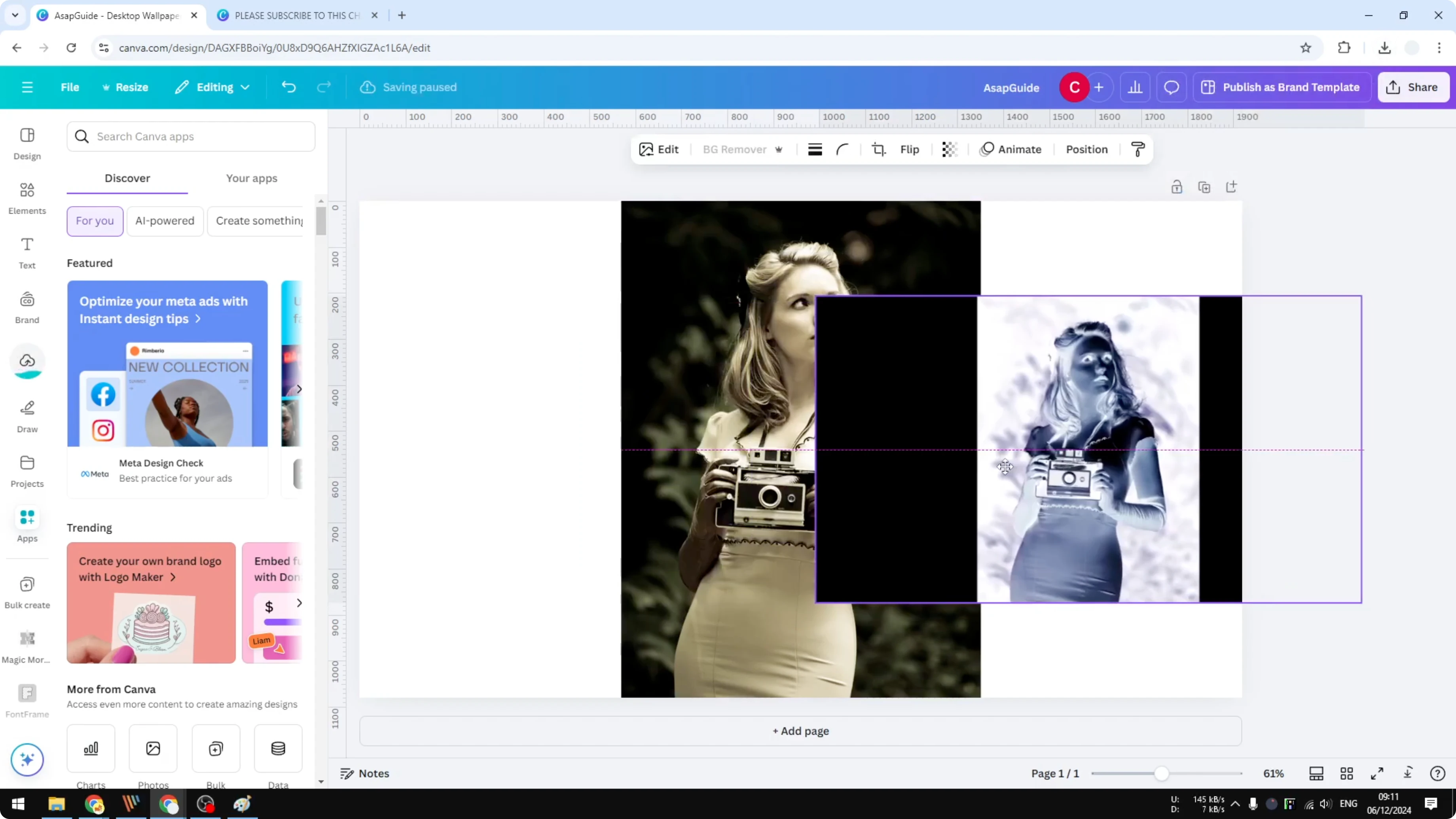 Screenshot from How to Invert Colors in Canva at 148s