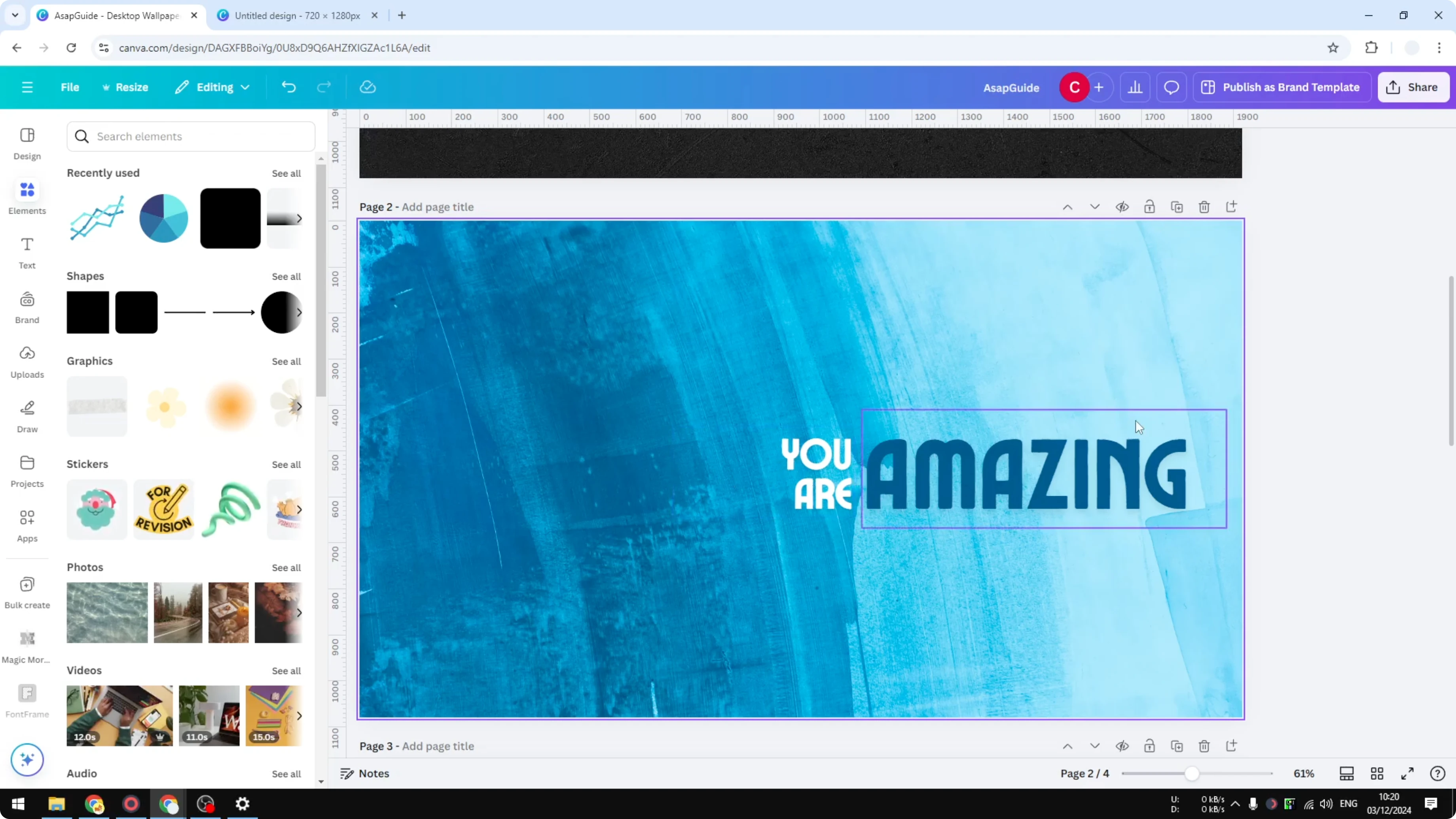 Screenshot from How to Lock & Unloack Canva Page at 111s