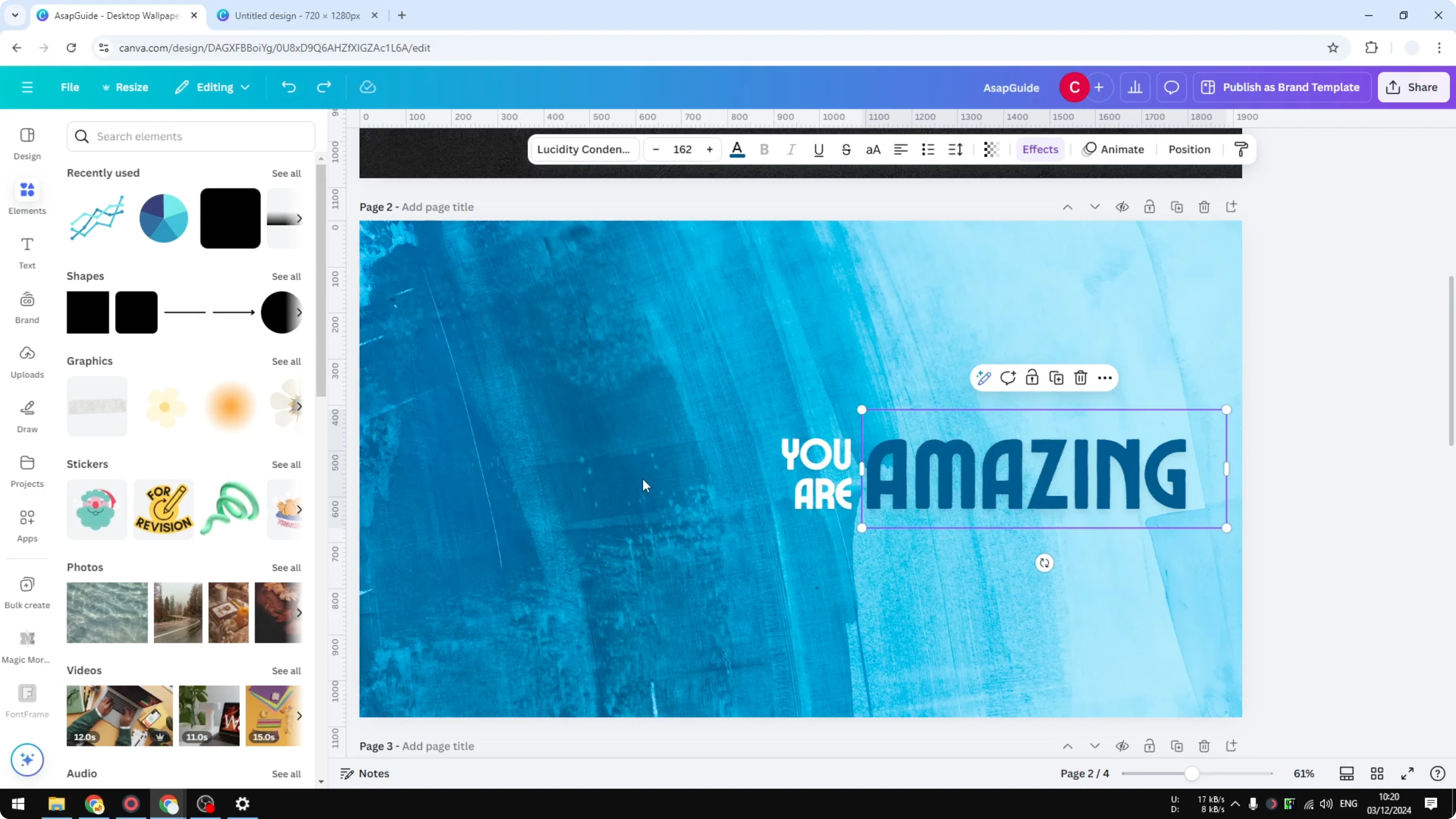 Screenshot from How to Lock & Unloack Canva Page at 117s