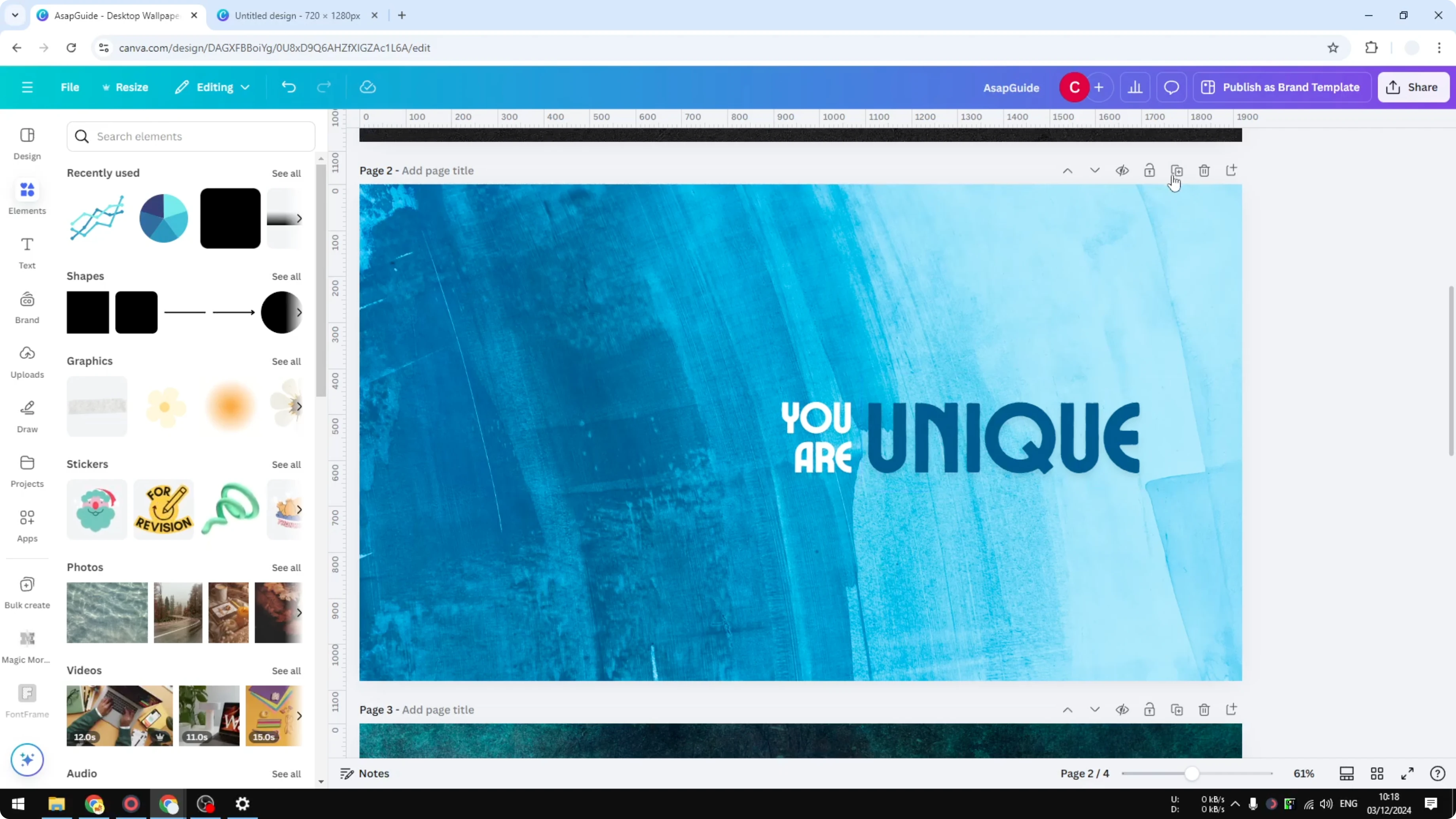 Screenshot from How to Lock & Unloack Canva Page at 25s