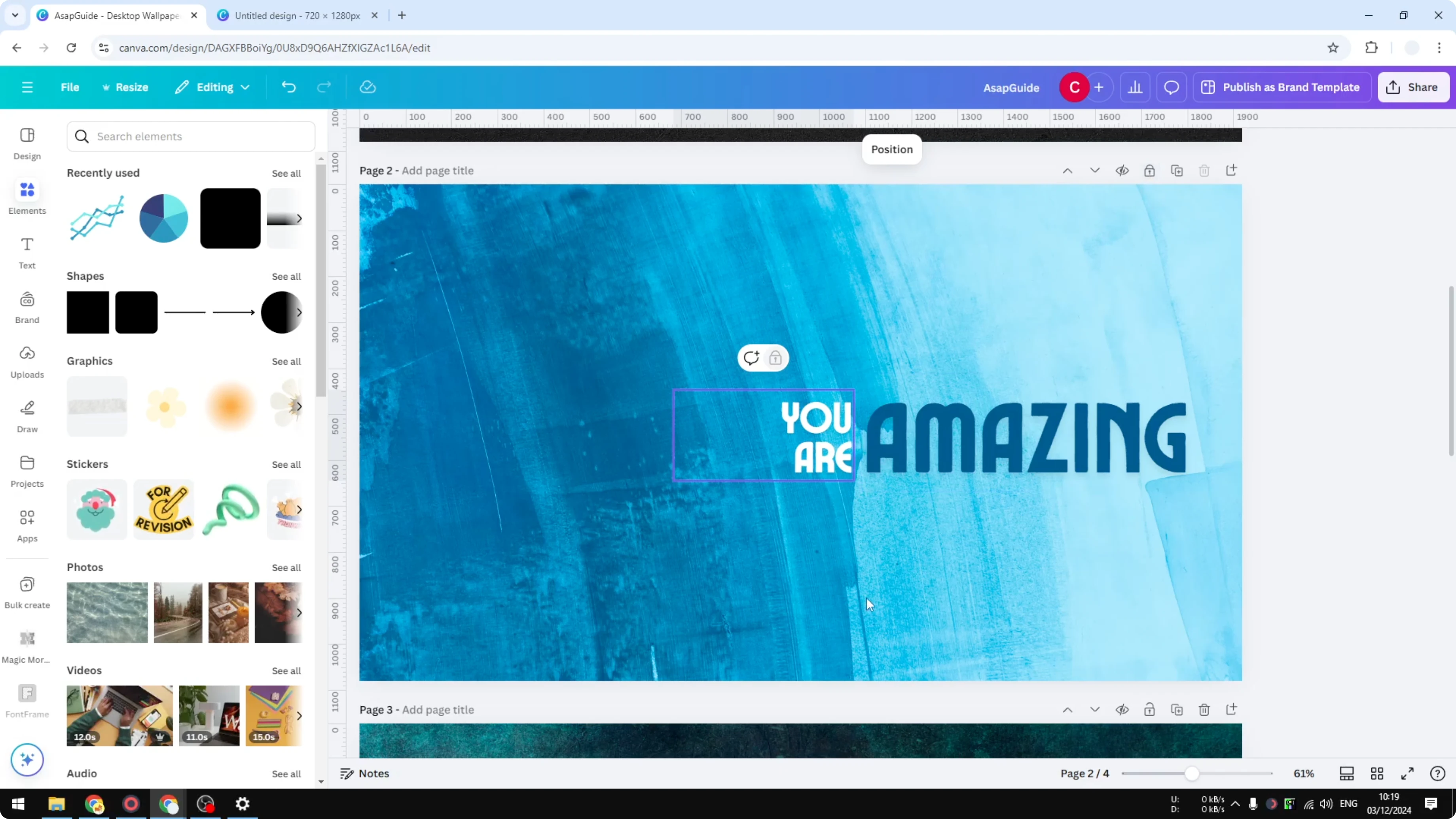 Screenshot from How to Lock & Unloack Canva Page at 79s