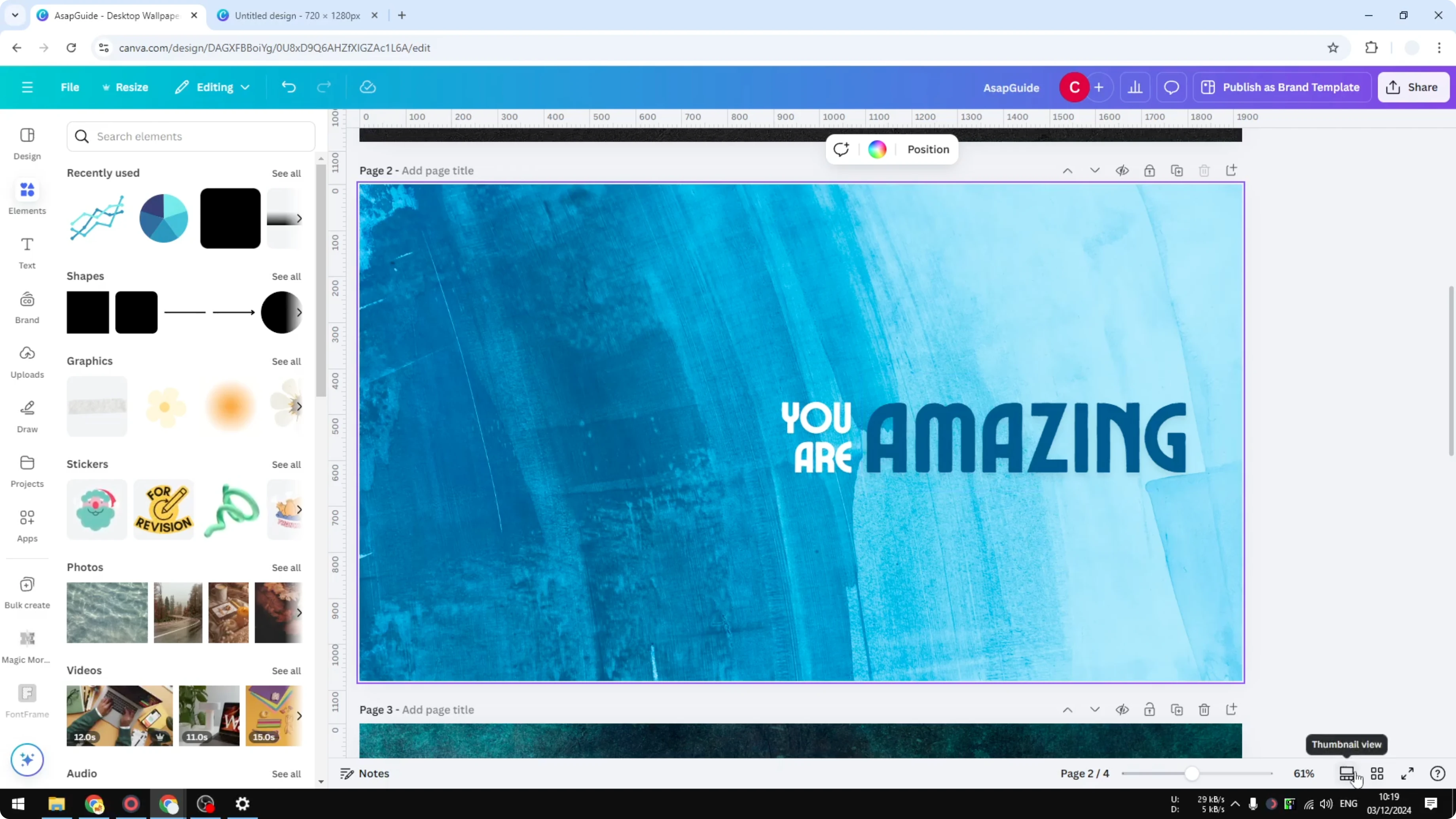Screenshot from How to Lock & Unloack Canva Page at 85s