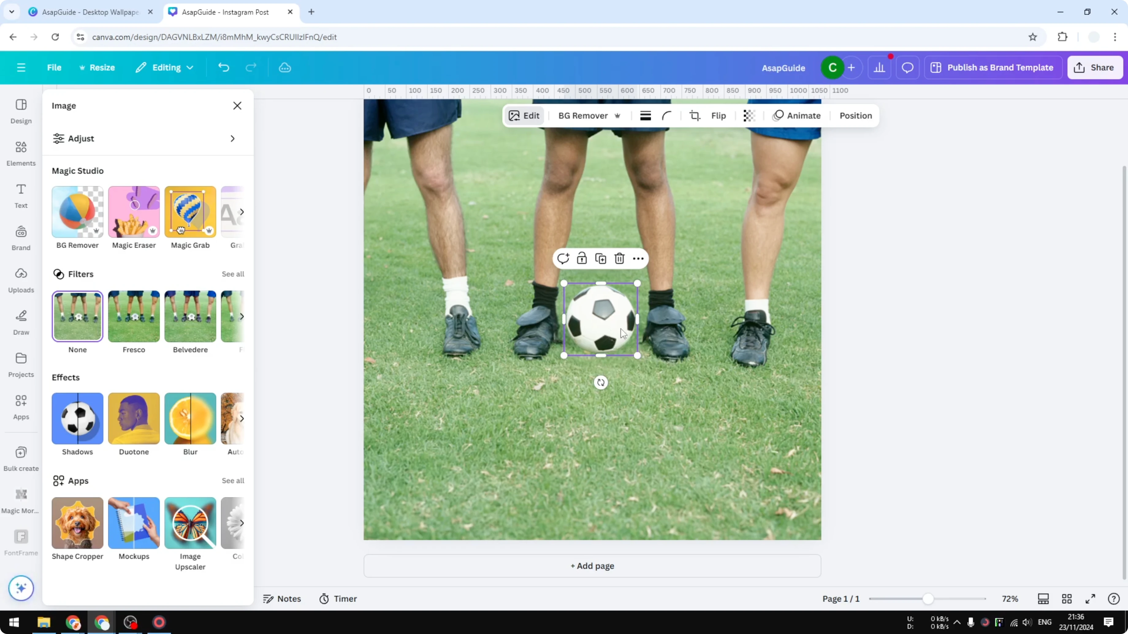 Screenshot from How to Use the Magic Eraser in Canva at 191s
