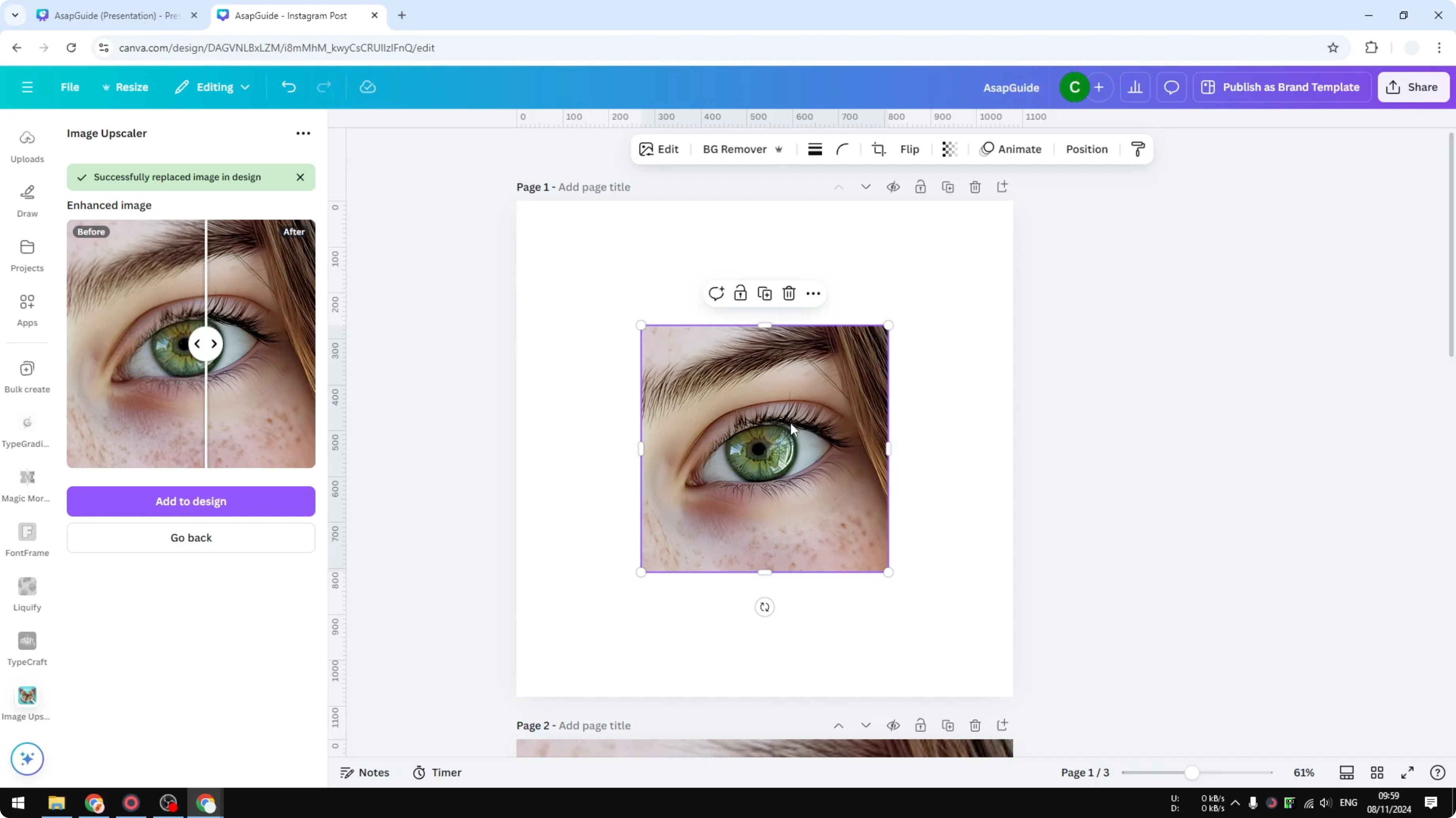 Screenshot from How to Make Canva Images Higher Resolution at 147s