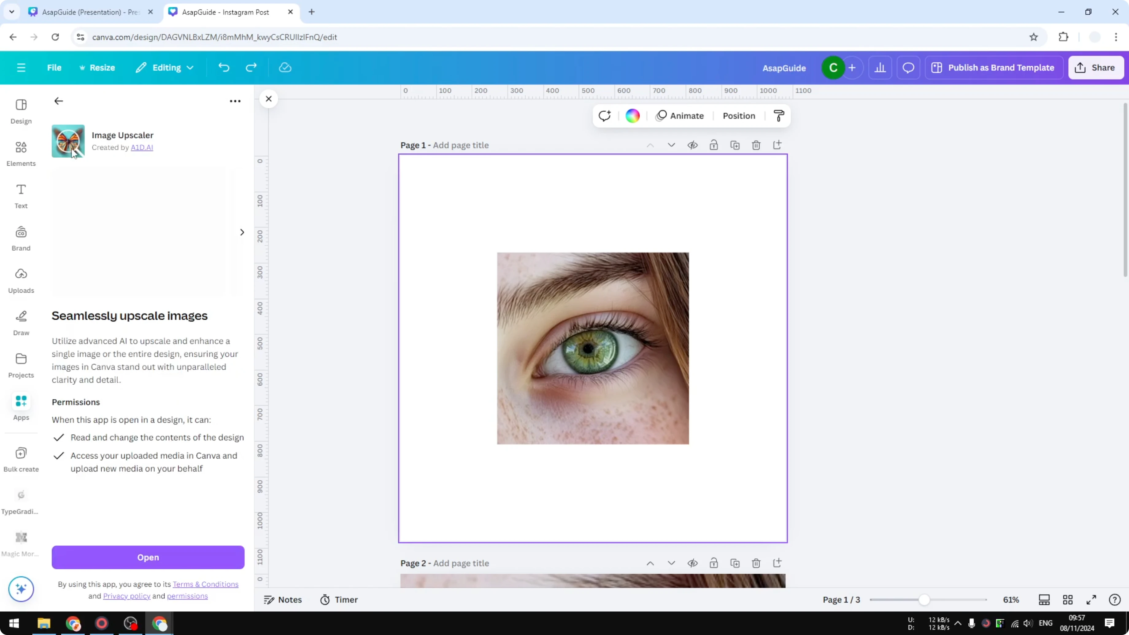 Screenshot from How to Make Canva Images Higher Resolution at 66s